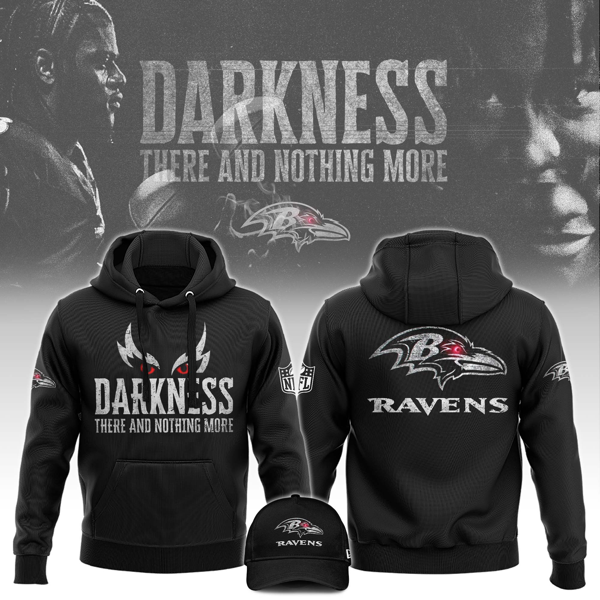 Baltimore Raven Darkness There And Nothing More Hoodie