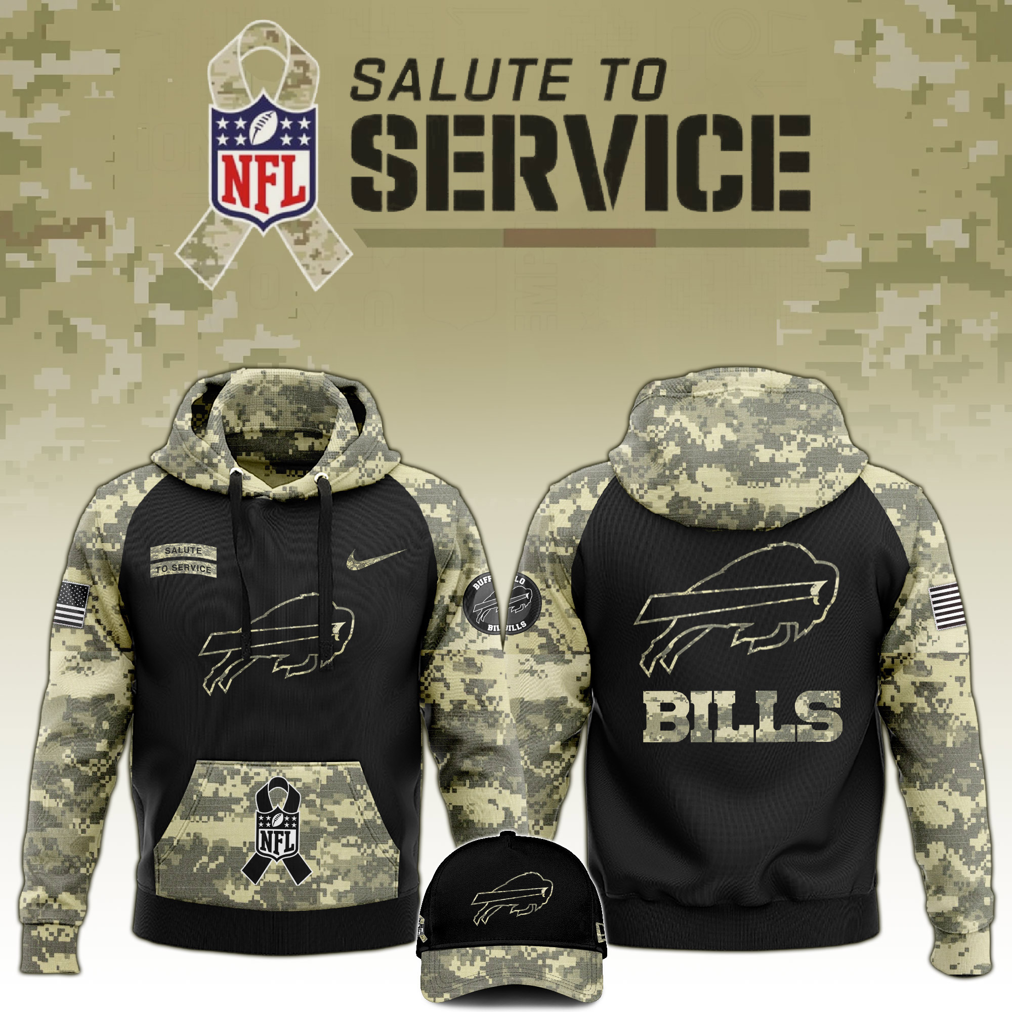 Buffalo Bills x Christmas   Hoodie