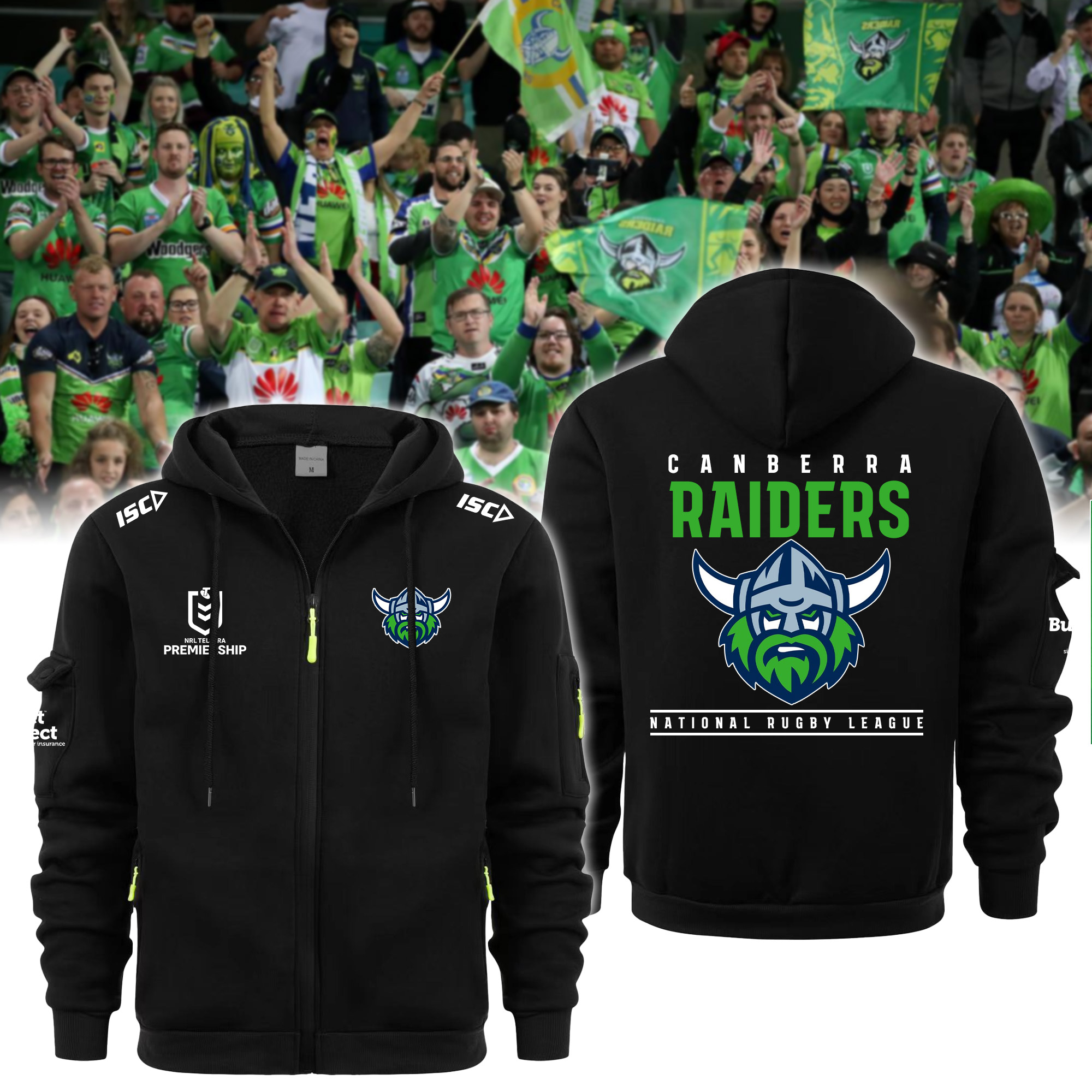 Canberra Raiders    Hooded Wind Jacket Fashions  s