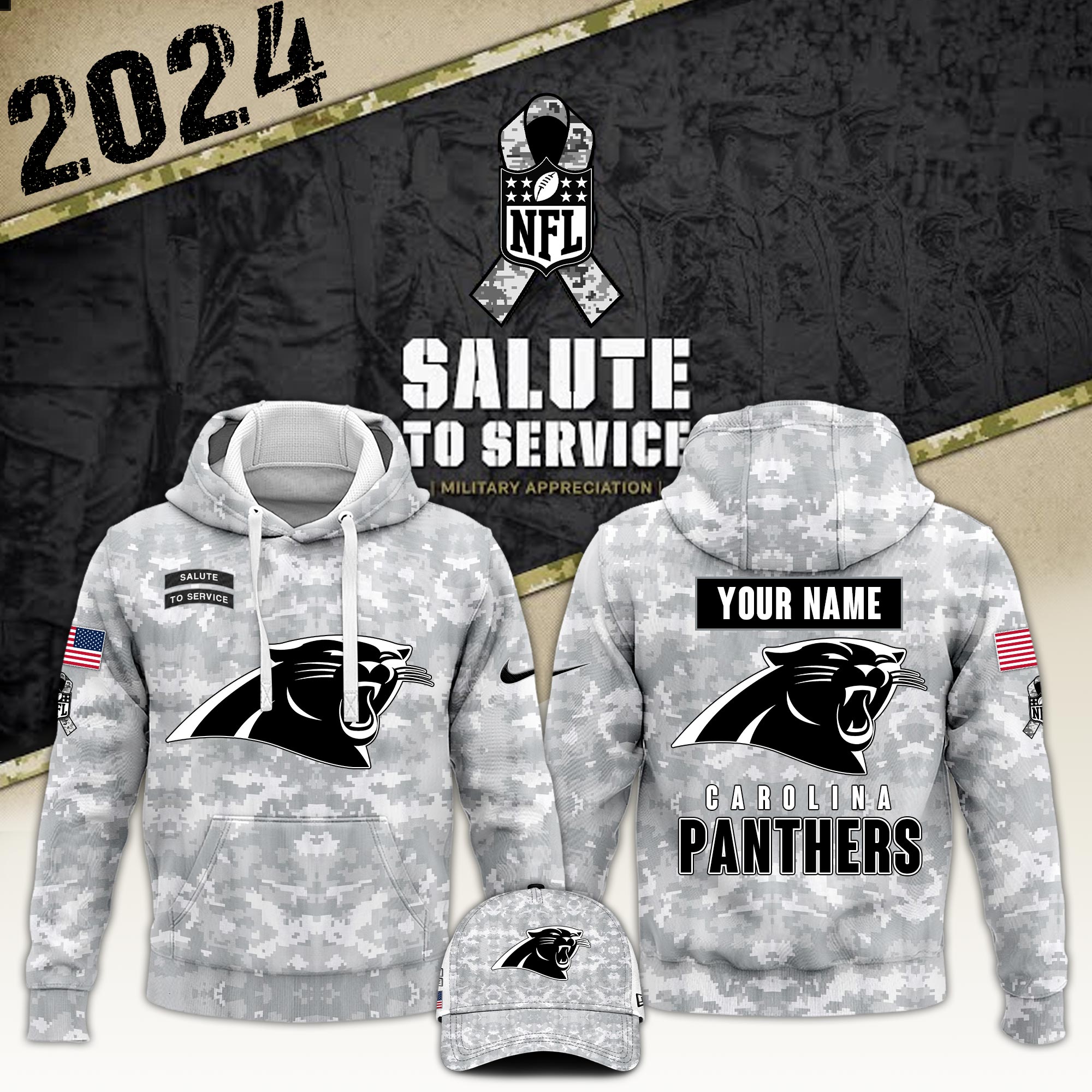 Carolina Panthers Crucial Catch Hoodie   V2