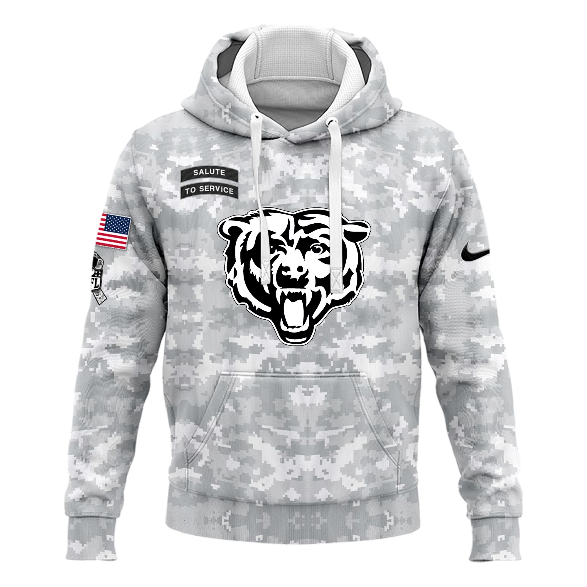 Chicago Bears Veterans Day Hoodie