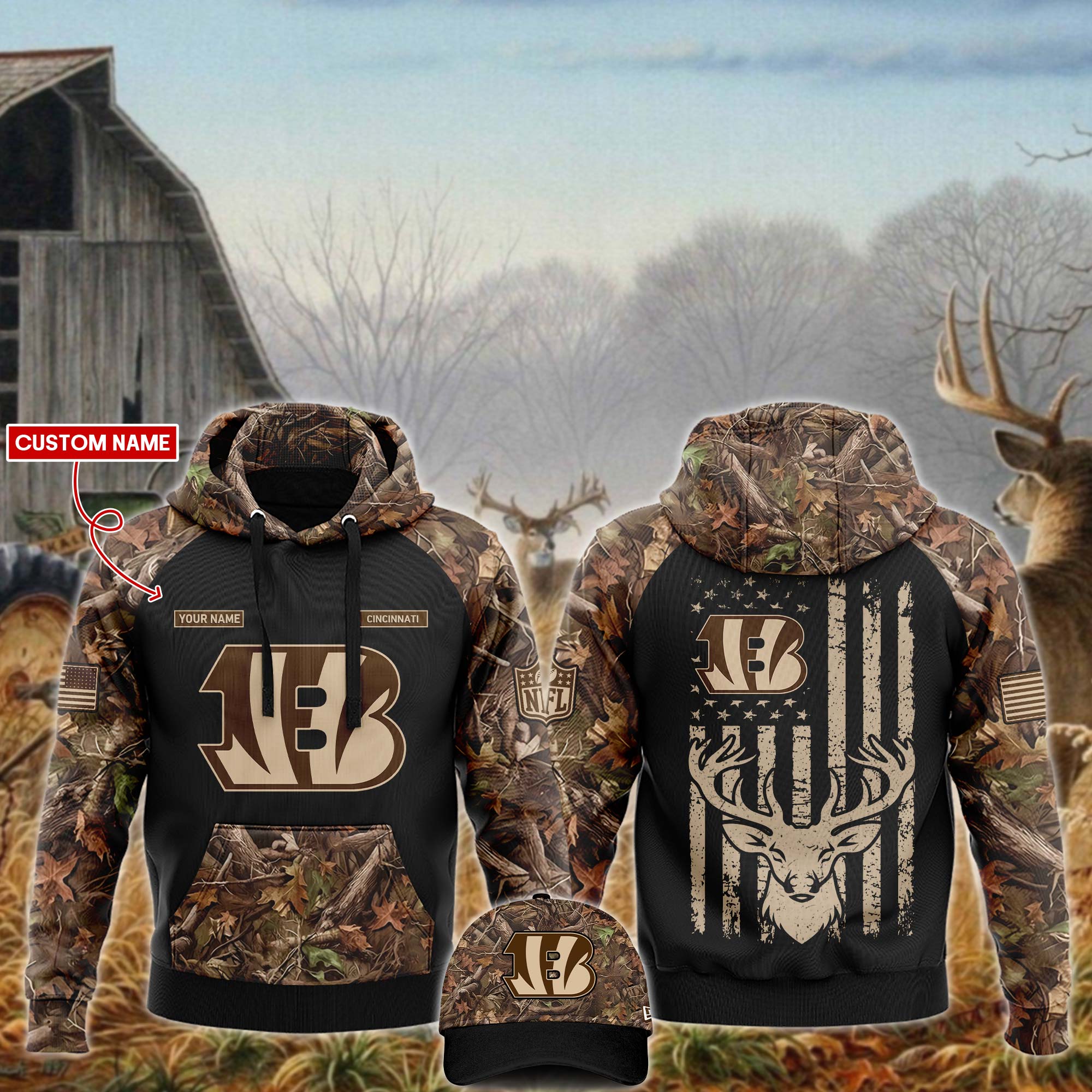 Cincinnati Bengals x Hunting  Hoodie  s