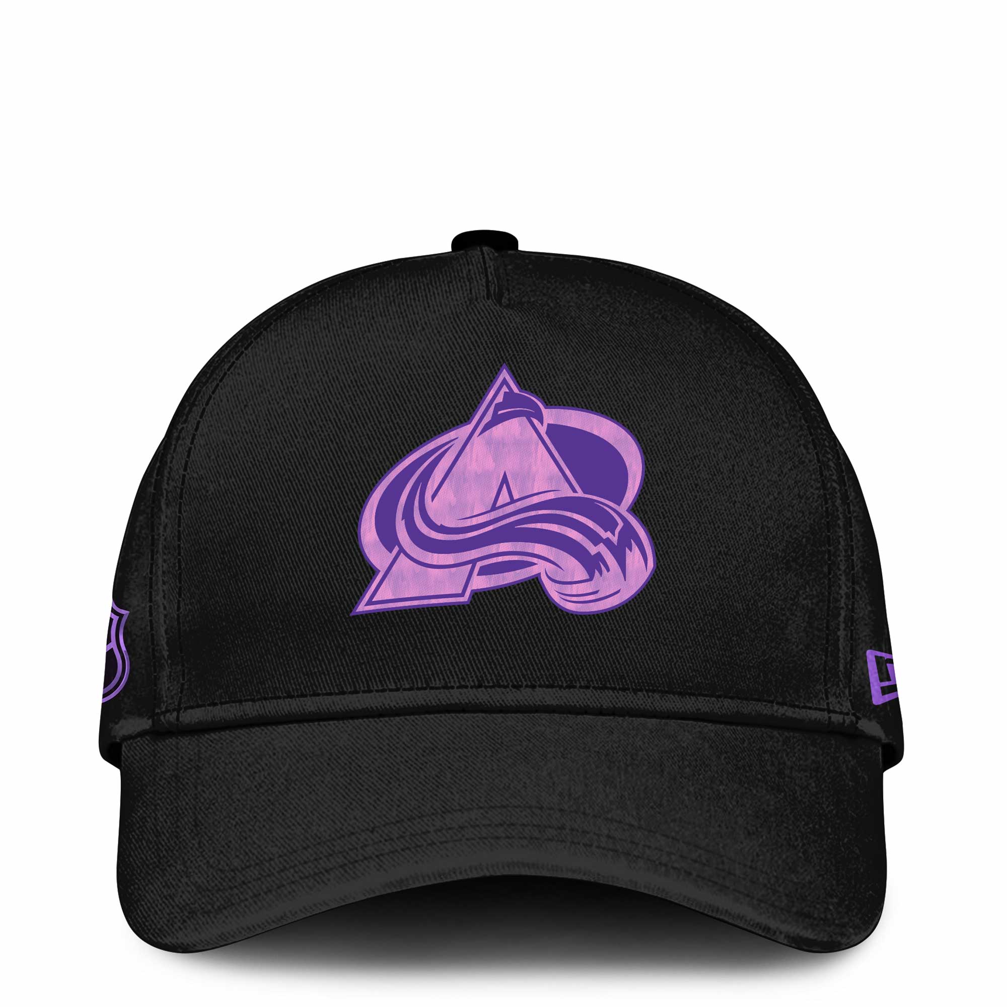 Colorado Avalanche x Hockey Fights Cancer Black Hoodie 2024