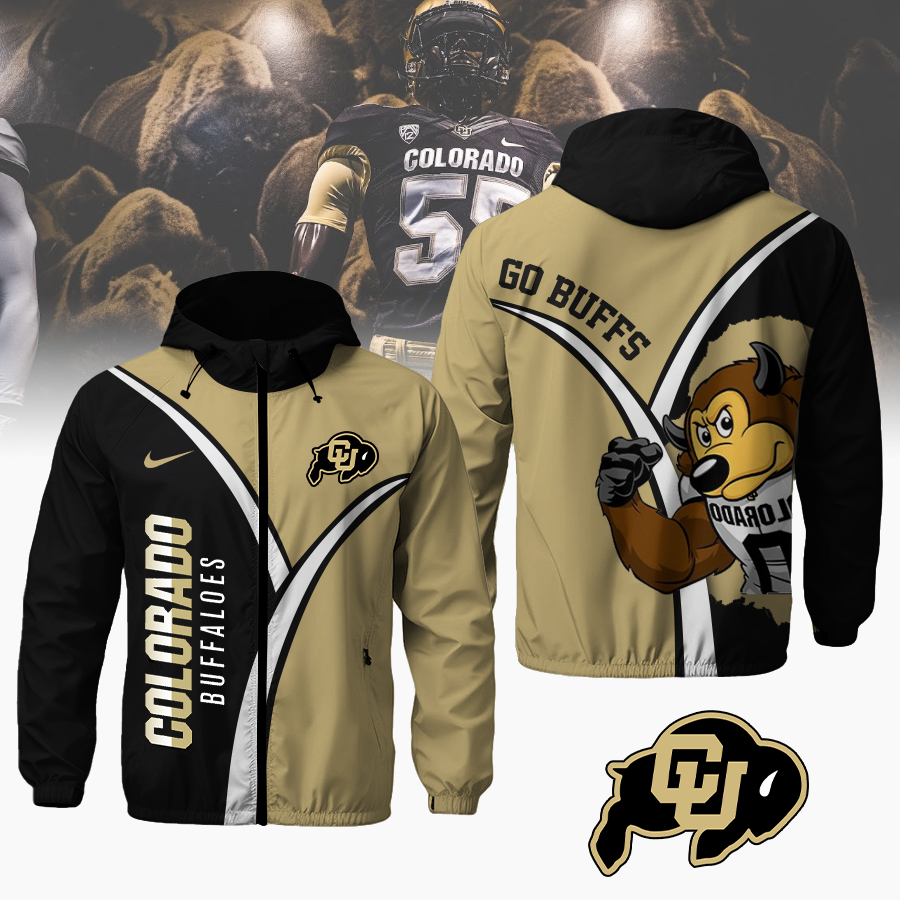 Colorado Buffaloes   Hooded Wind Jackhet