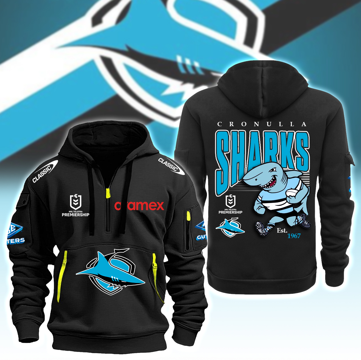 Cronulla-Sutherland Sharks Personalized Max Soul Shoes