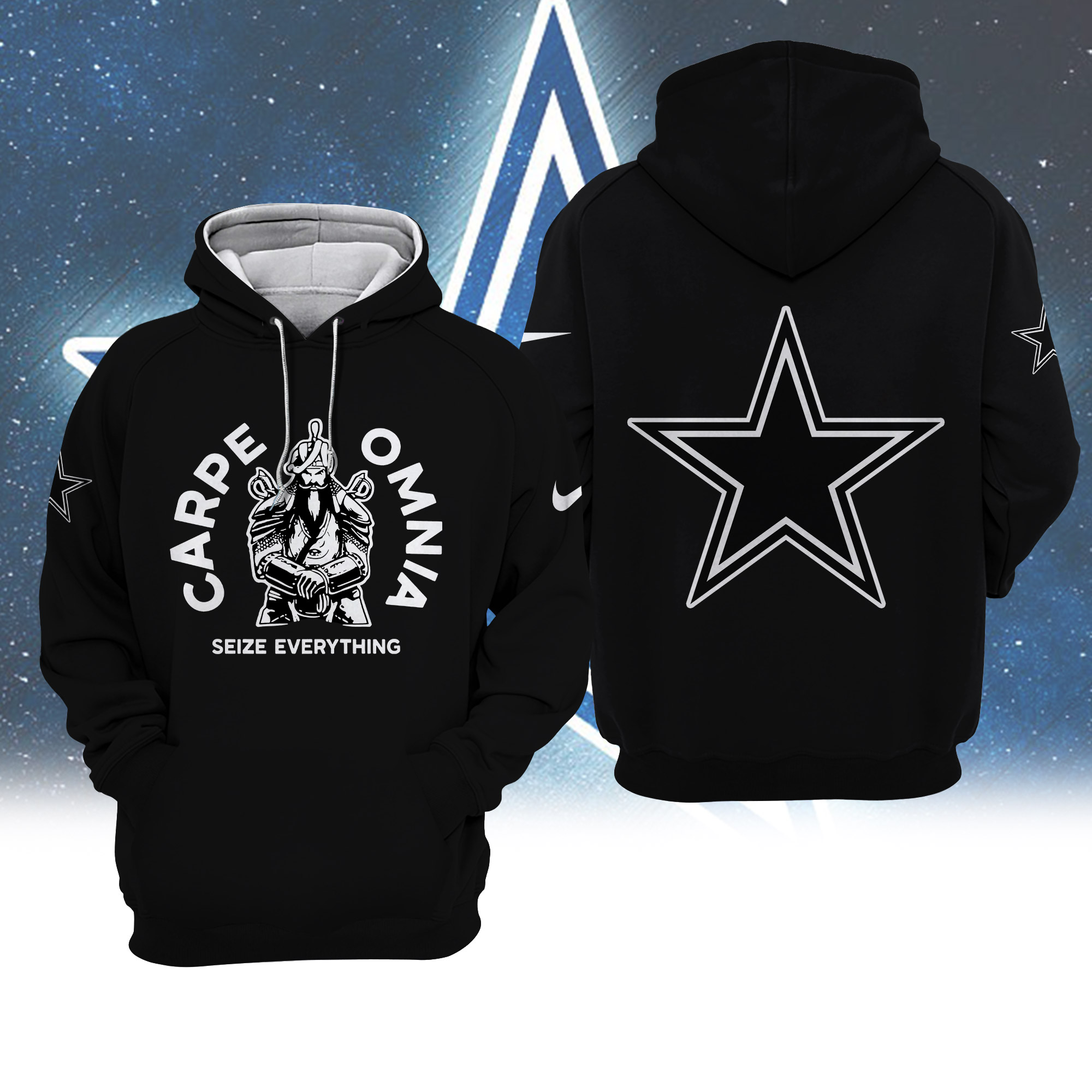 Dallas Cowboys Hoodie Carpe Omnia | Hoodie T Shirt Zip Hoodie Sweatshirt 01