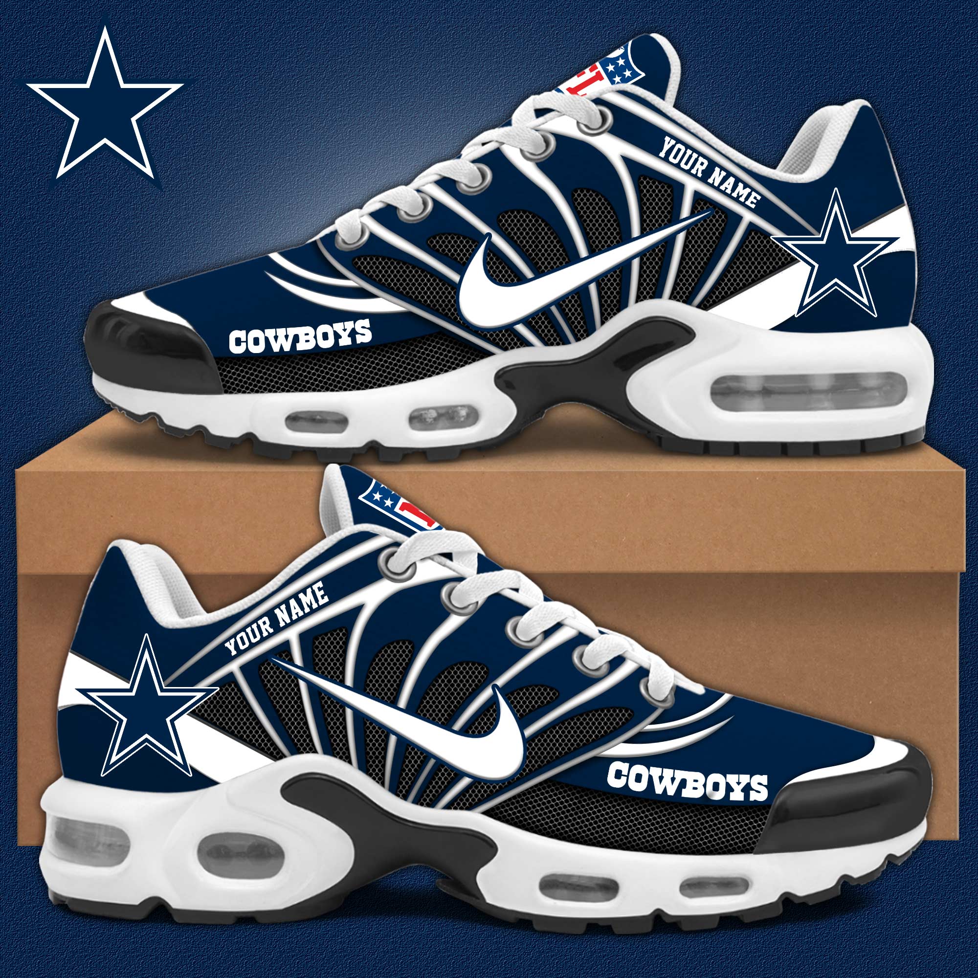 Dallas Cowboys Personalized Shoes  