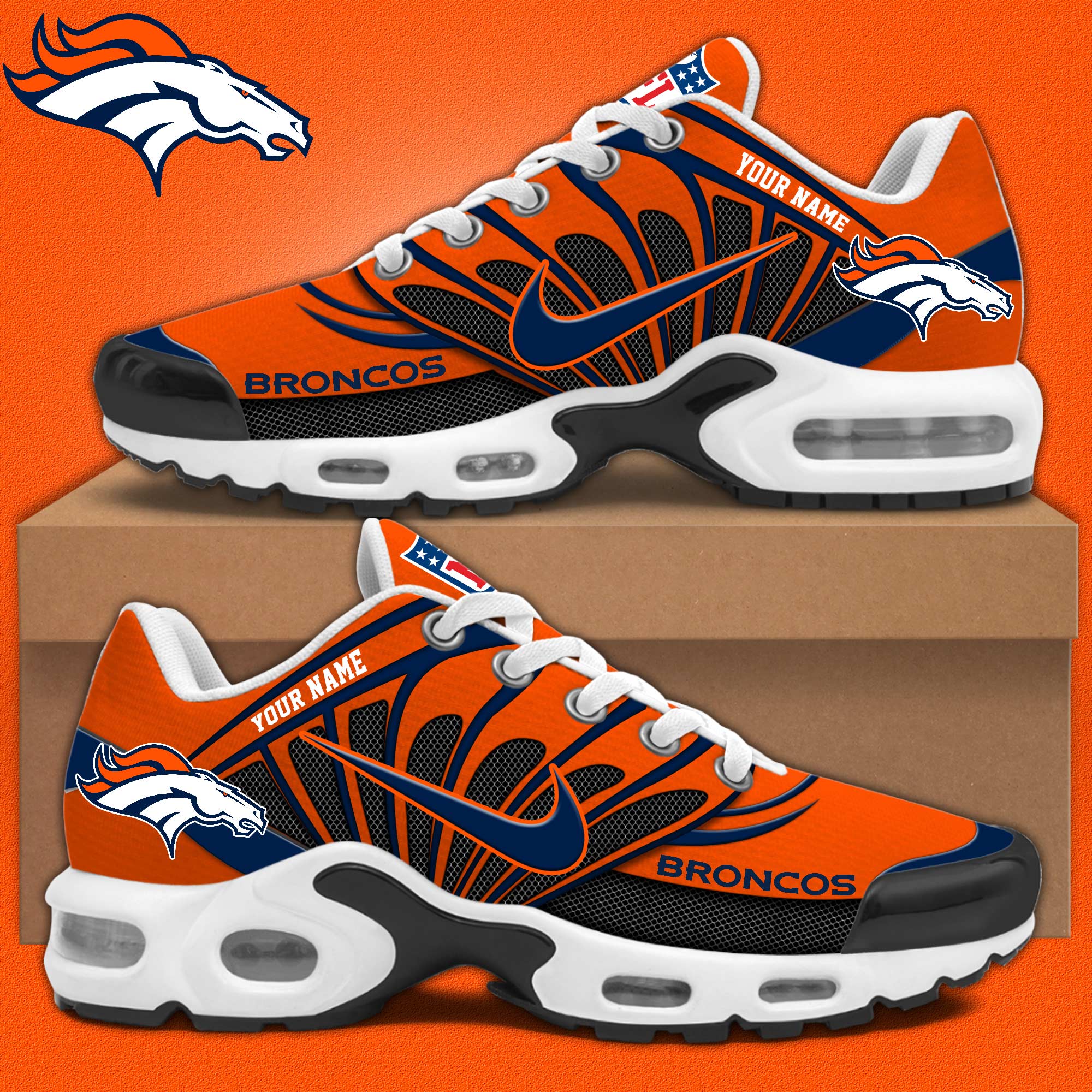Denver Broncos Personalized Shoes  