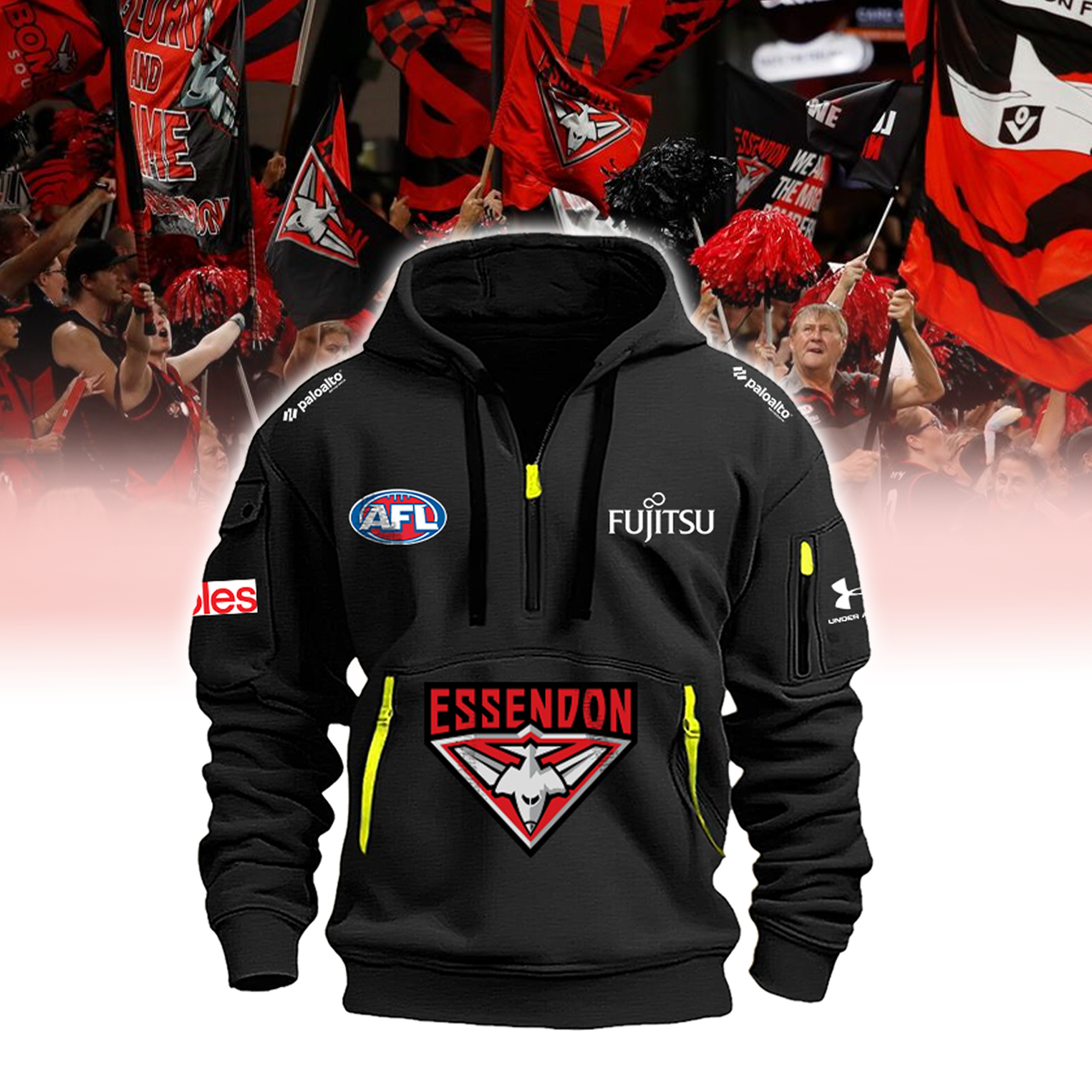 Essendon Bombers AFL New Zip Hoodie  