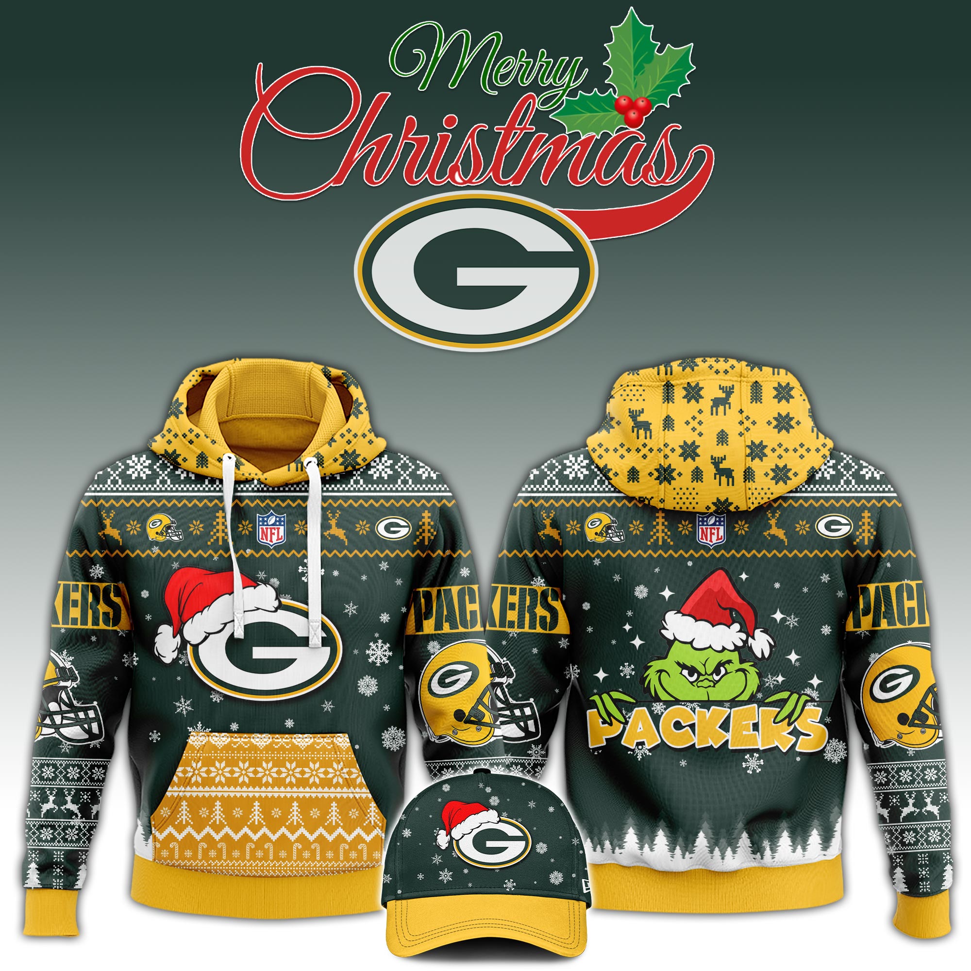 Green Bay Packers x Fishing   Hoodie  V3