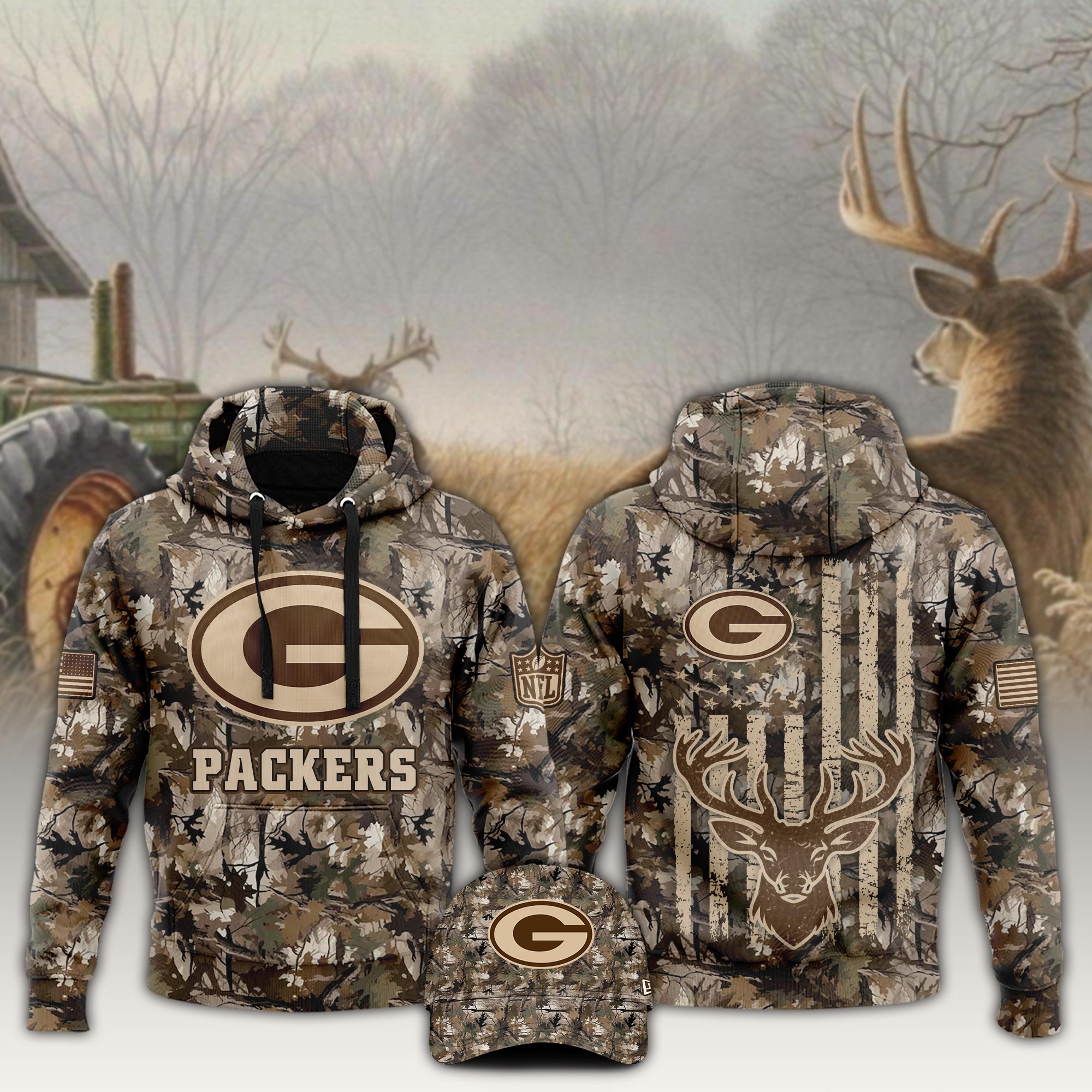 Green Bay Packers x Veterans Day Hoodie  