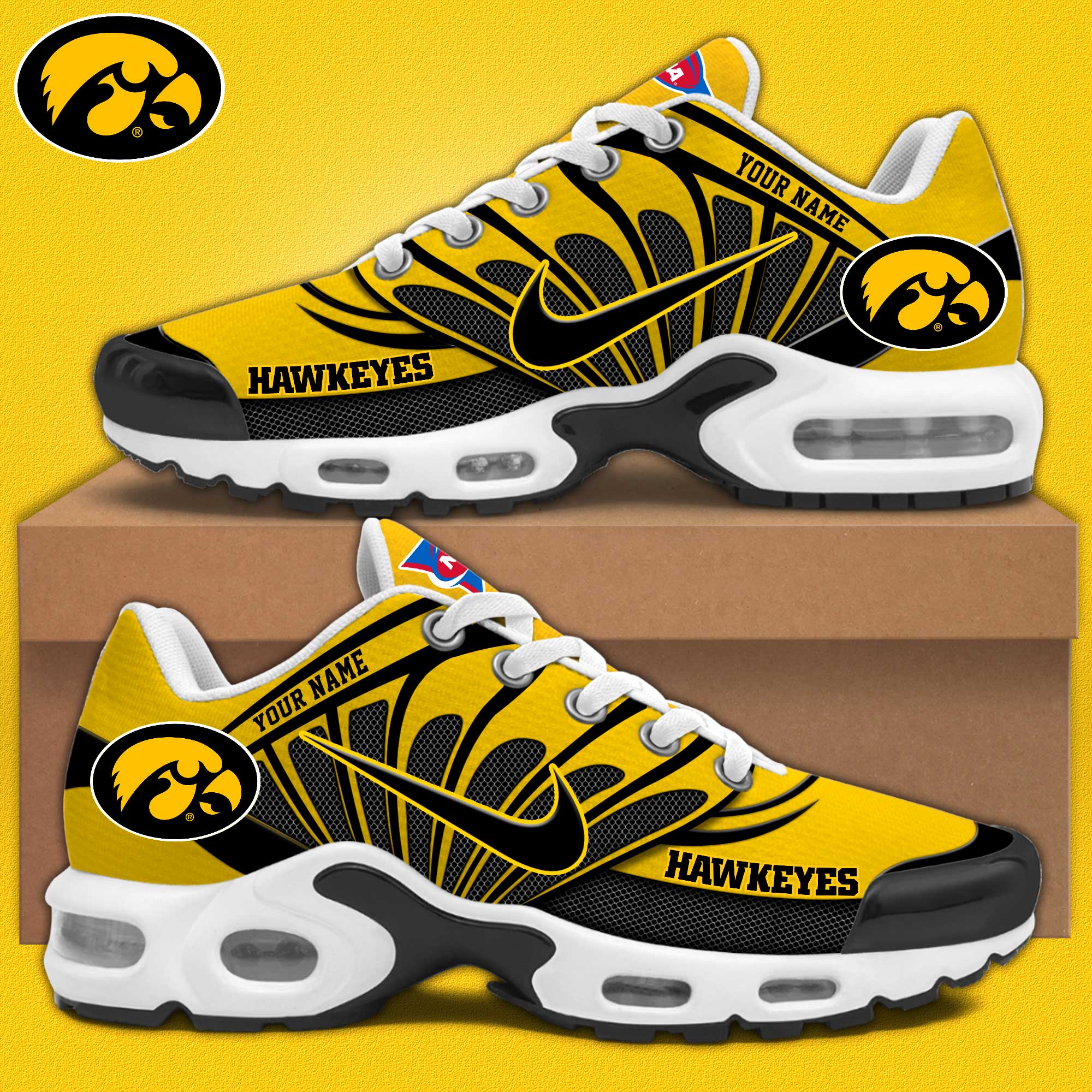 Iowa Hawkeyes Personalized Shoes  