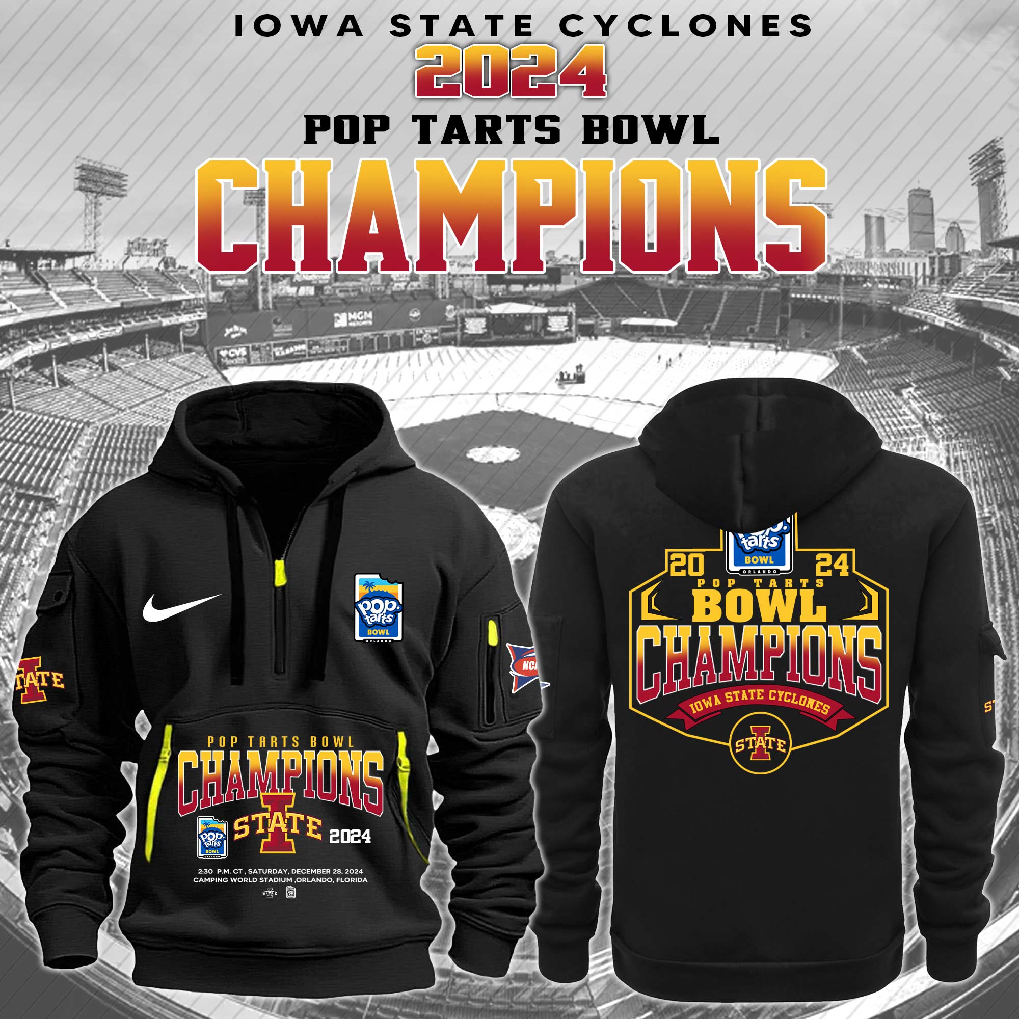 Iowa State Bowl Champion  Hoodie   Version