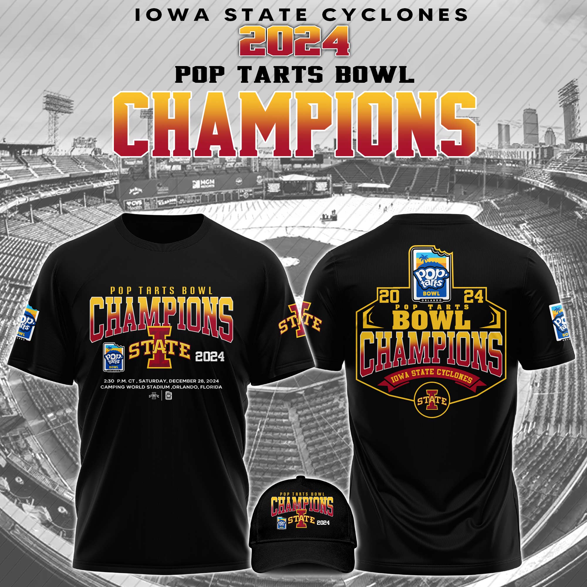 Iowa State Bowl Champion  New Hoodie  