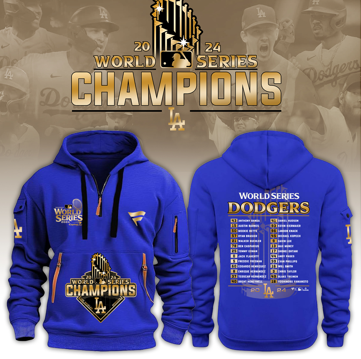 Los Angeles Dodgers   Champions   Hoodie