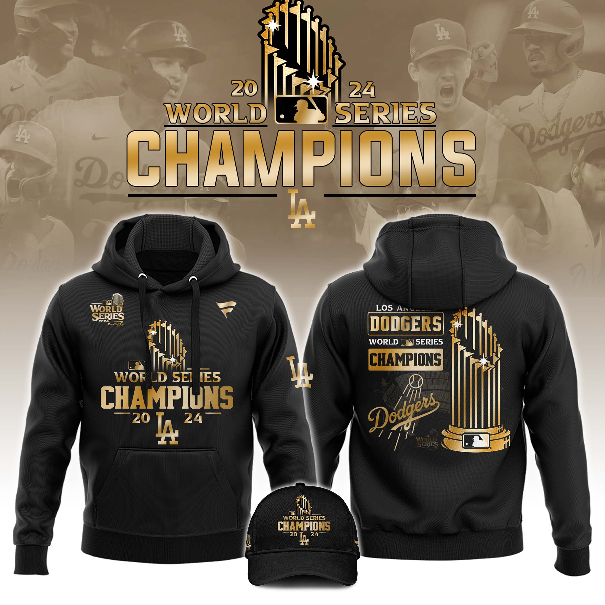 Los Angeles Dodgers   Champions   Hoodie