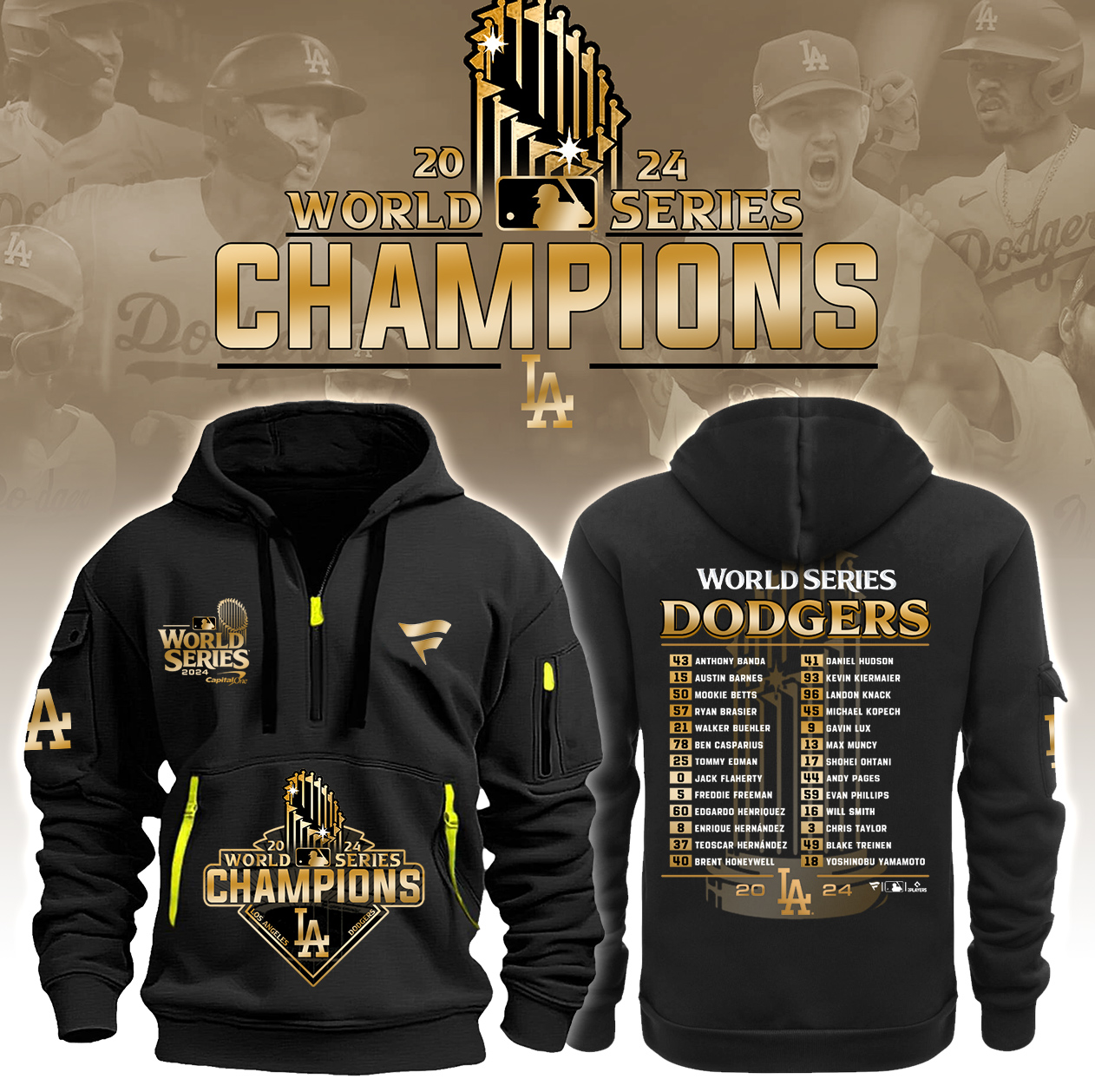 Los Angeles Dodgers   Champions   Hoodie