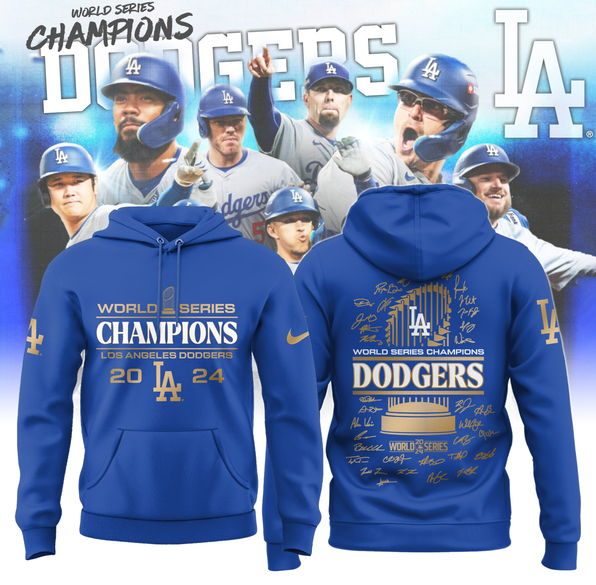 Los Angeles Dodgers   Champions Hoodie   