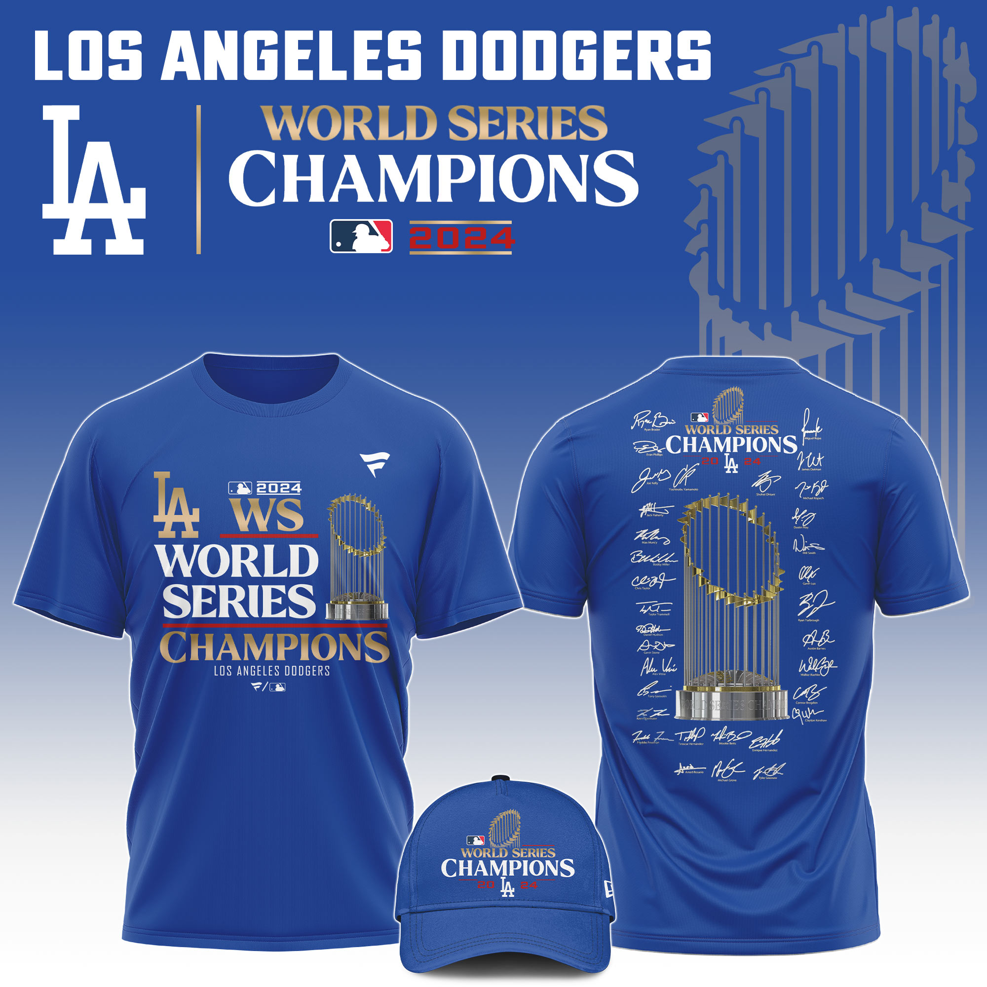 Los Angeles Dodgers   Champions WorldSeries   T-shirt