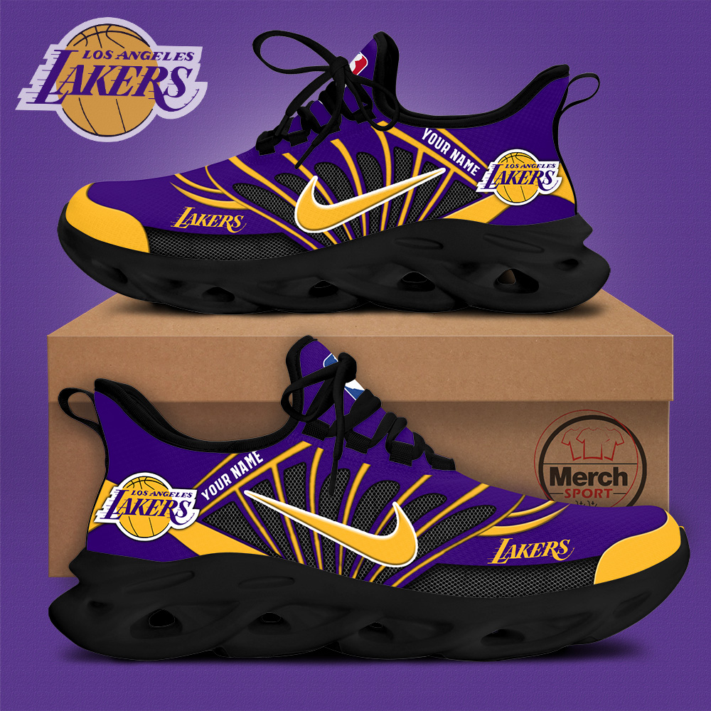Los Angeles Lakers Personalized Shoes  