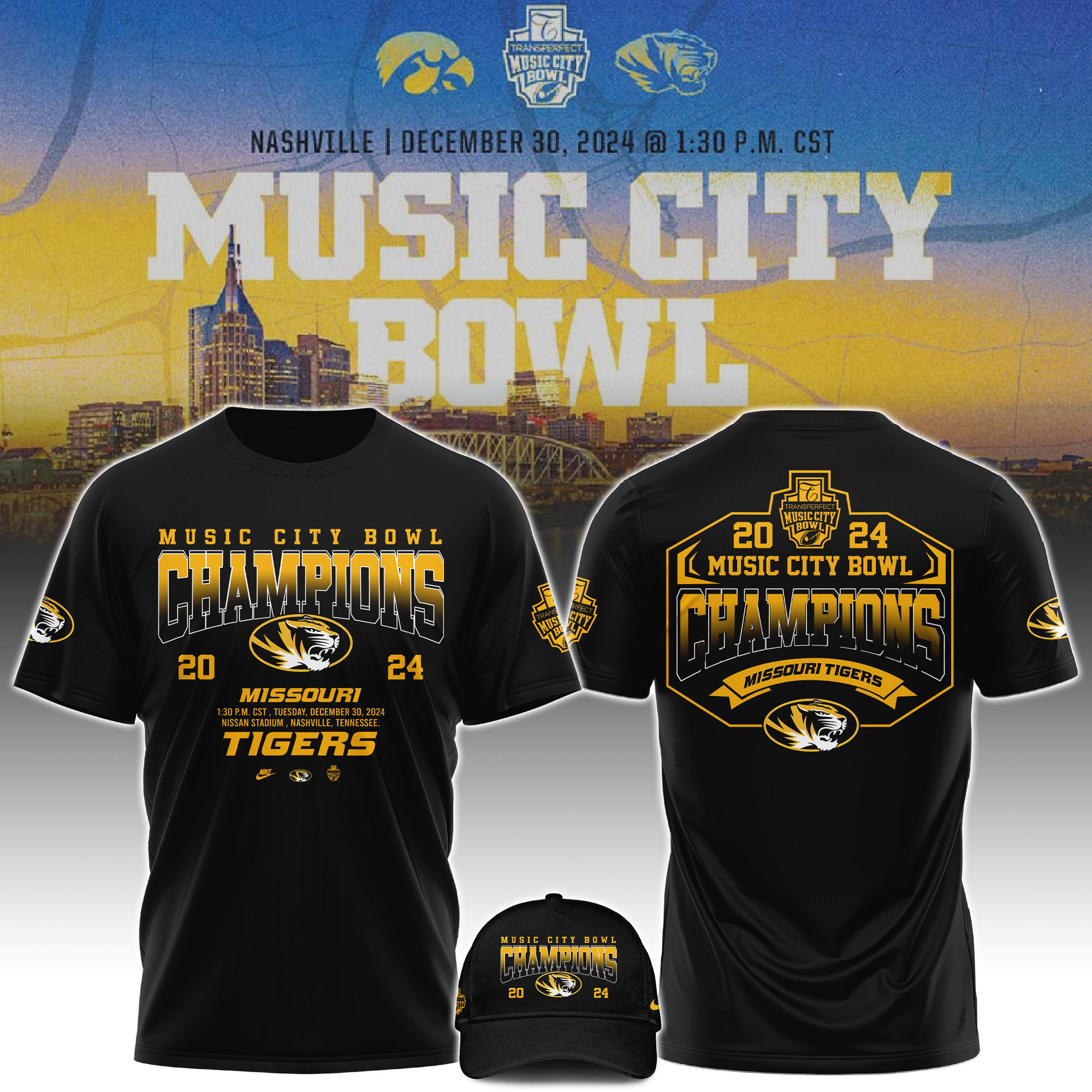 Missouri Tigers    Music City Bowl Champions   Bomber 2025