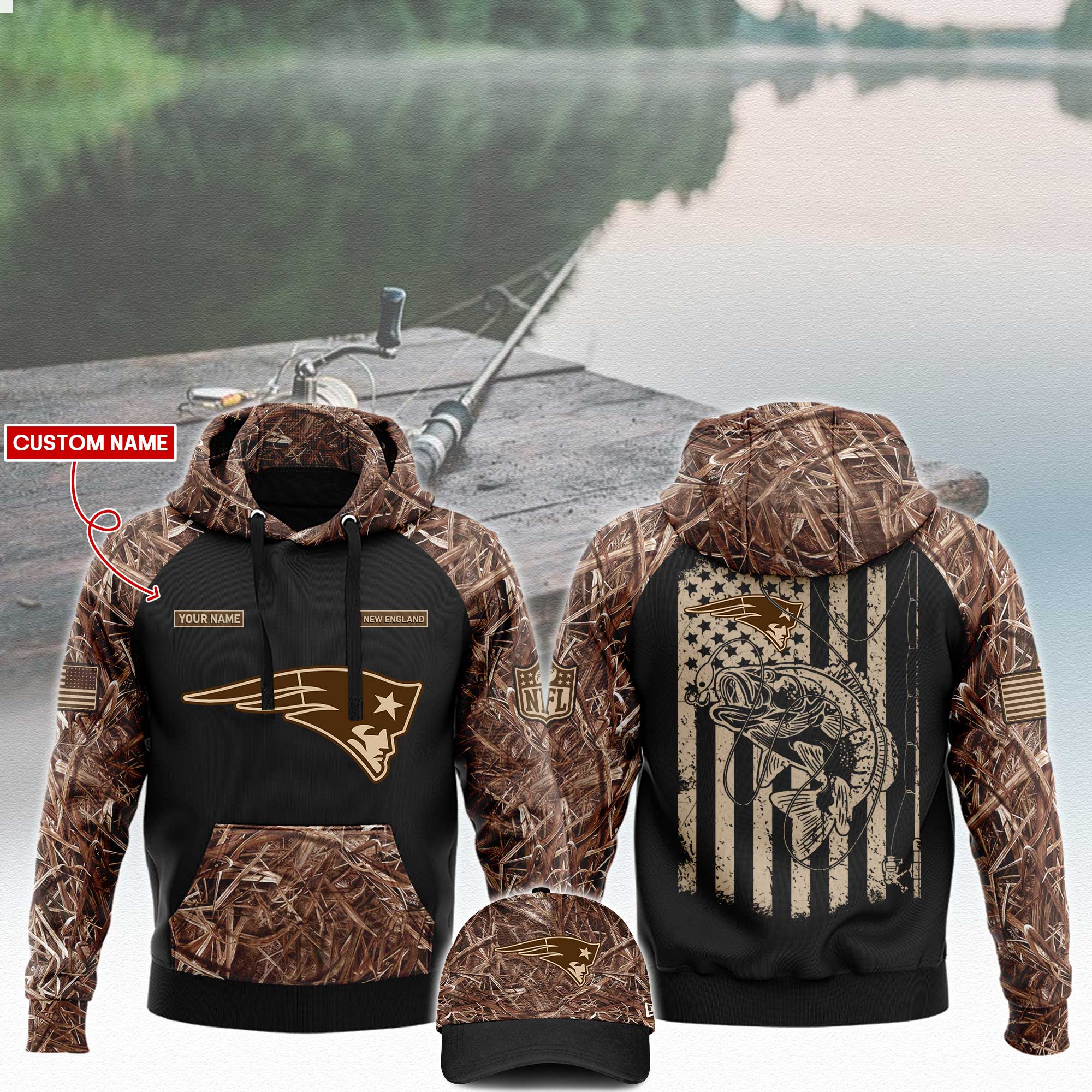 New England Patriots x Hunting  Hoodie  s