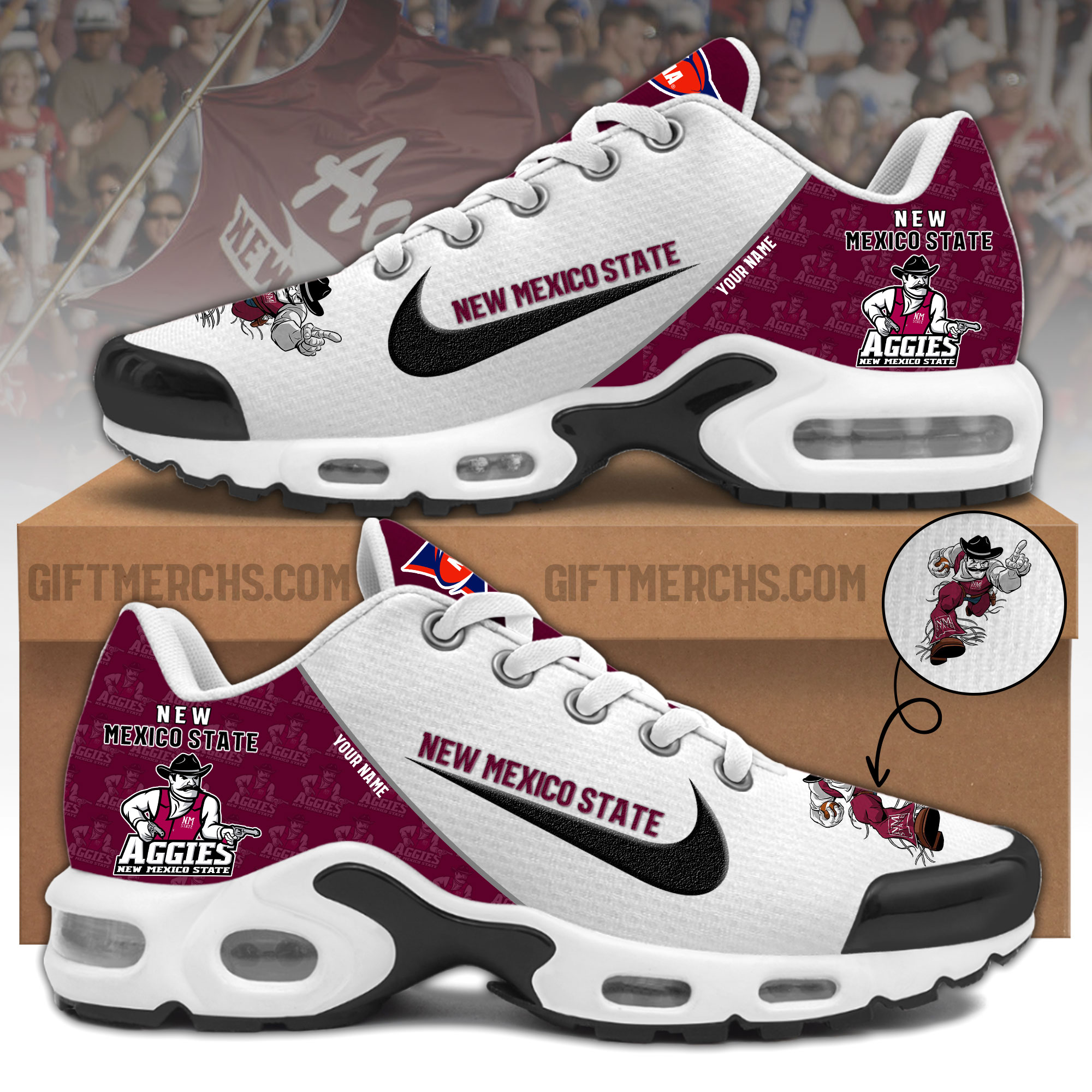 New Mexico State Personalized Shoes  