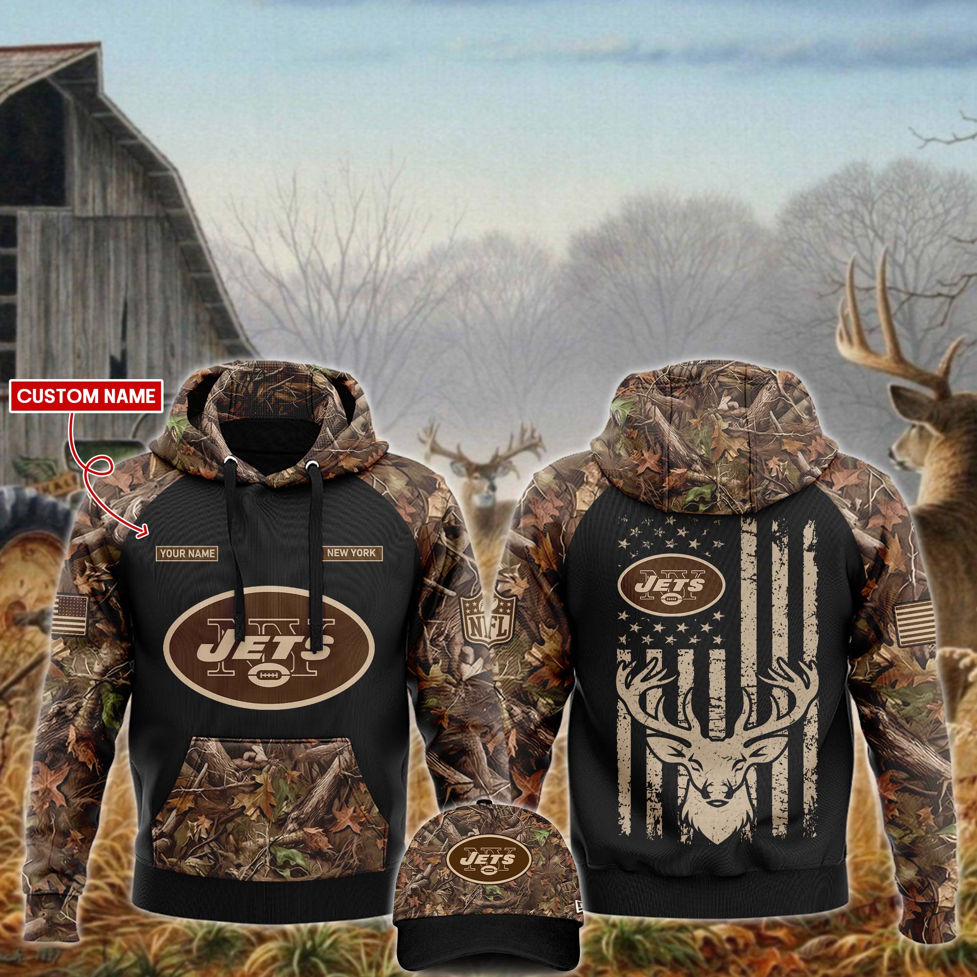 New York Jets Veterans Day Hoodie  
