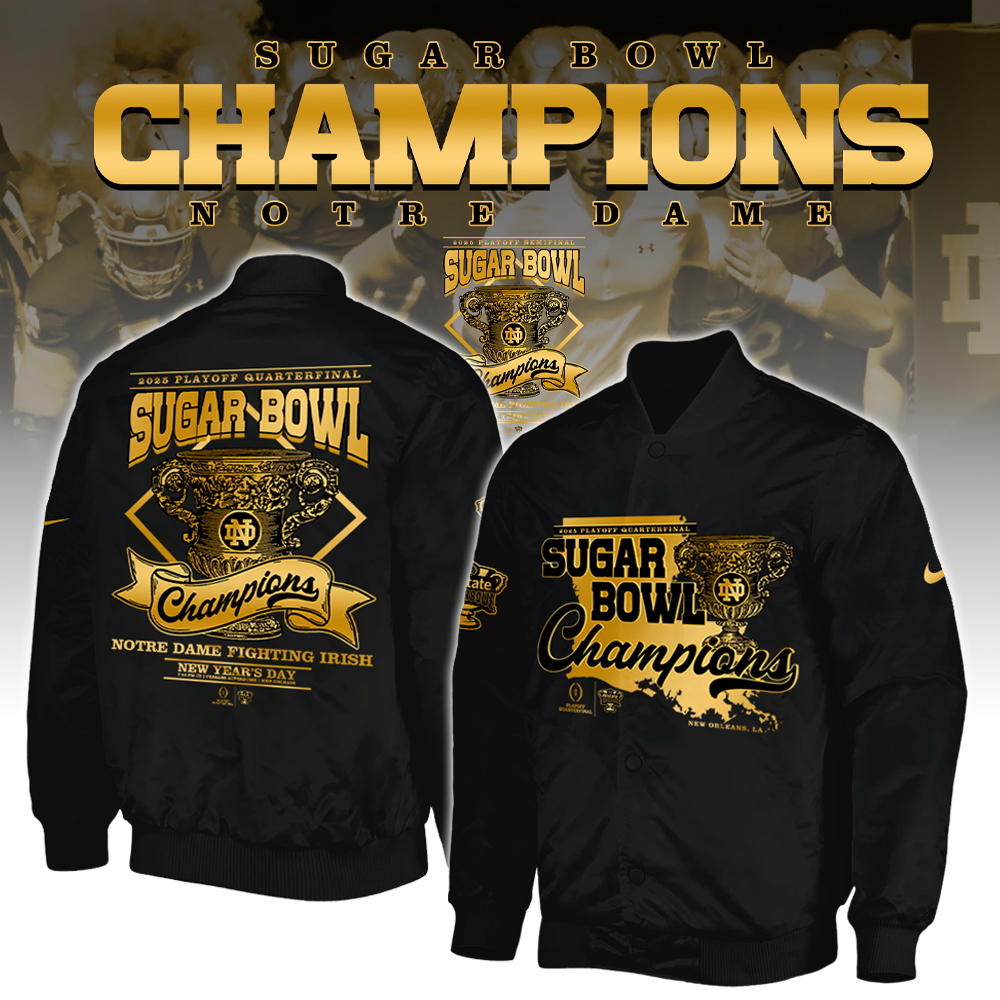 Notre Dame Fighting Irish x Sugar Bowl Champions   New Hoodie