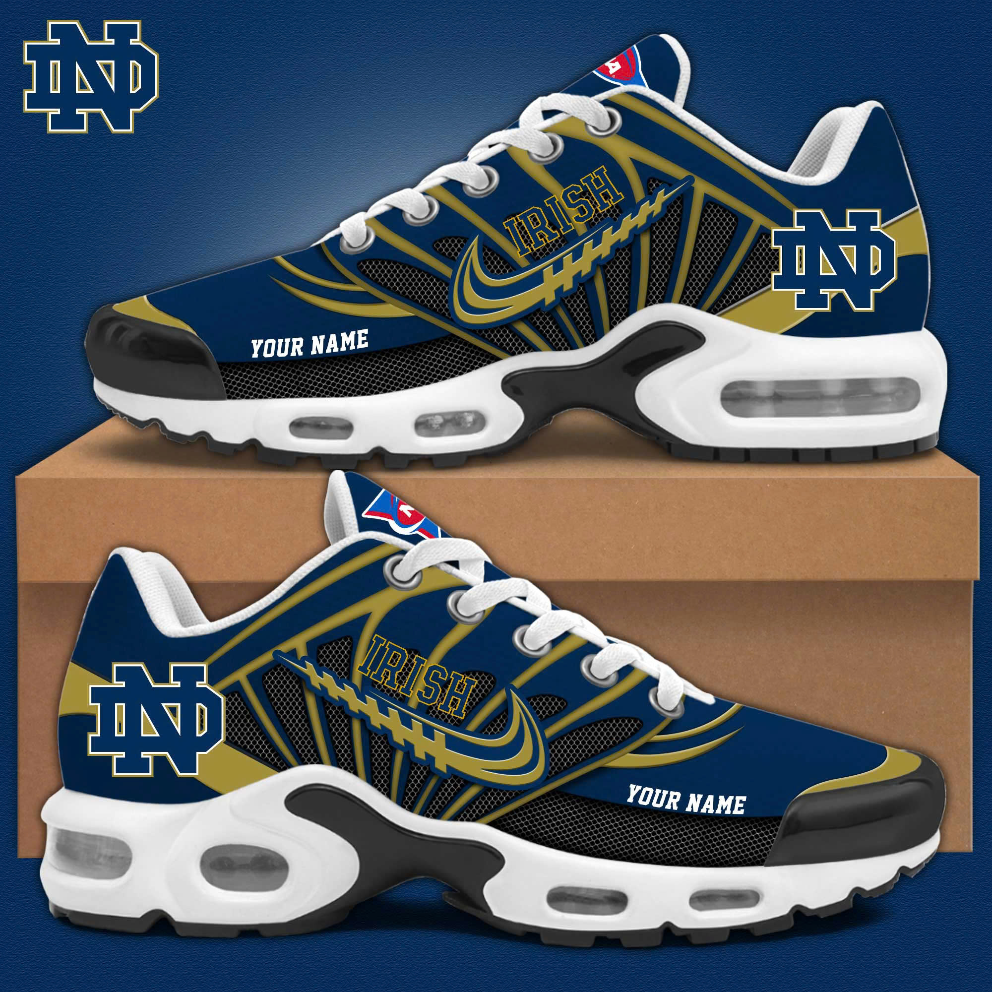 Notre Dame Football Personalized Shoes  
