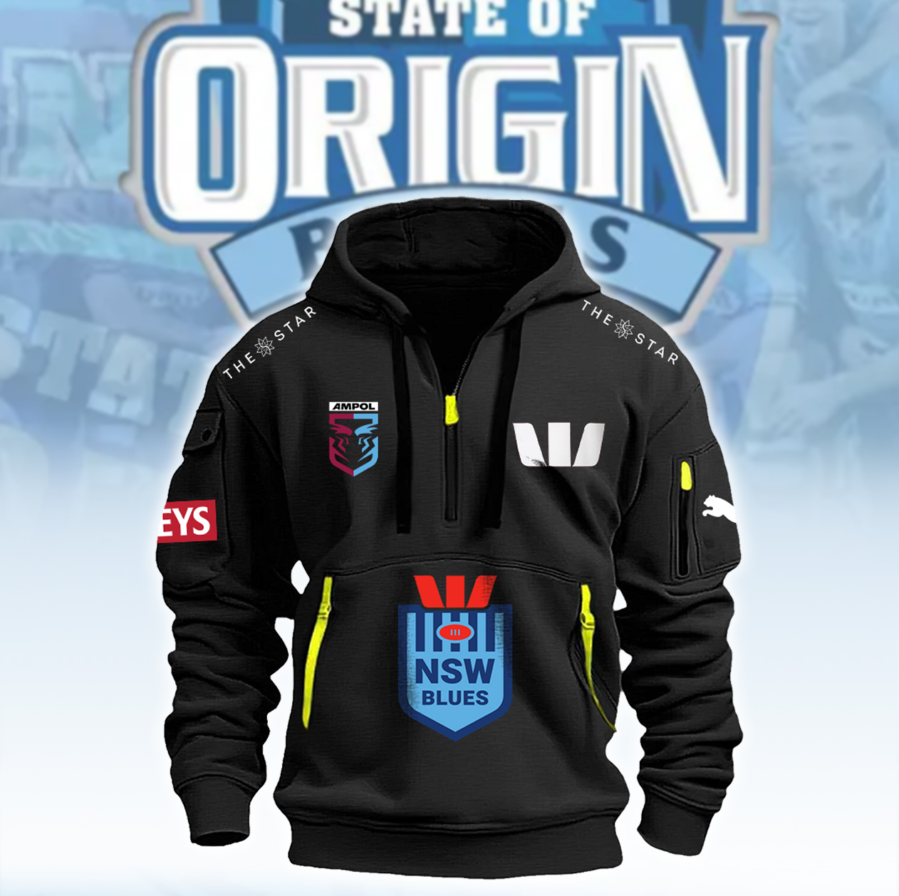 NSW Blues  New Zip Hoodie  