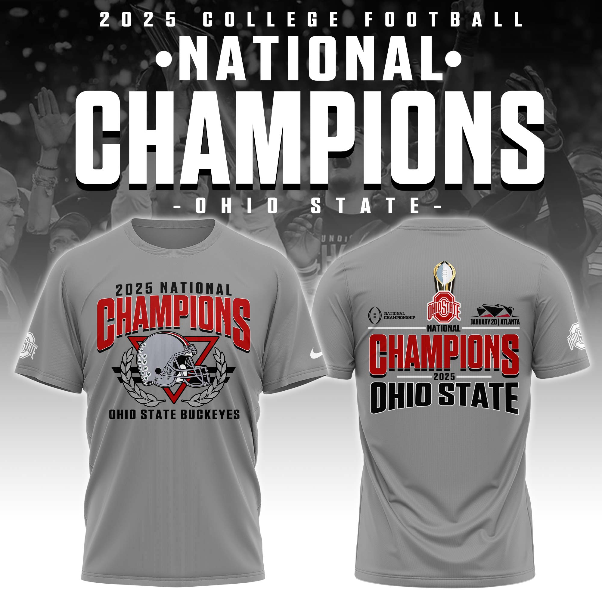 Ohio State Football National Champions Unisex Hoodie V2