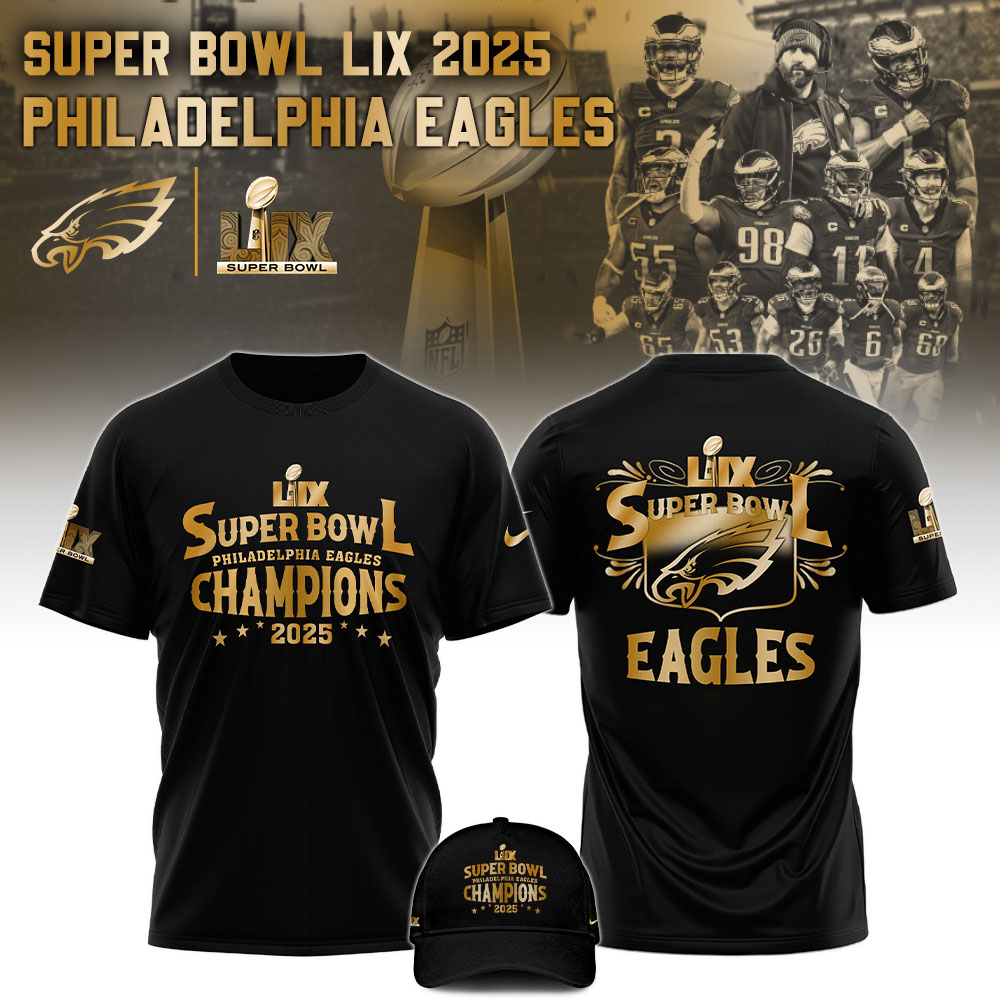 Philadelphia Eagles Champions Super Bowl 2025New Hoodie  s