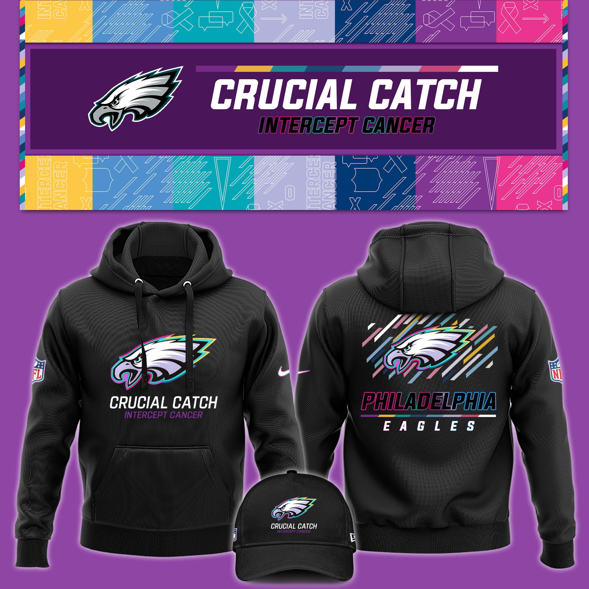 Philadelphia Eagles Crucial Catch Hoodie  