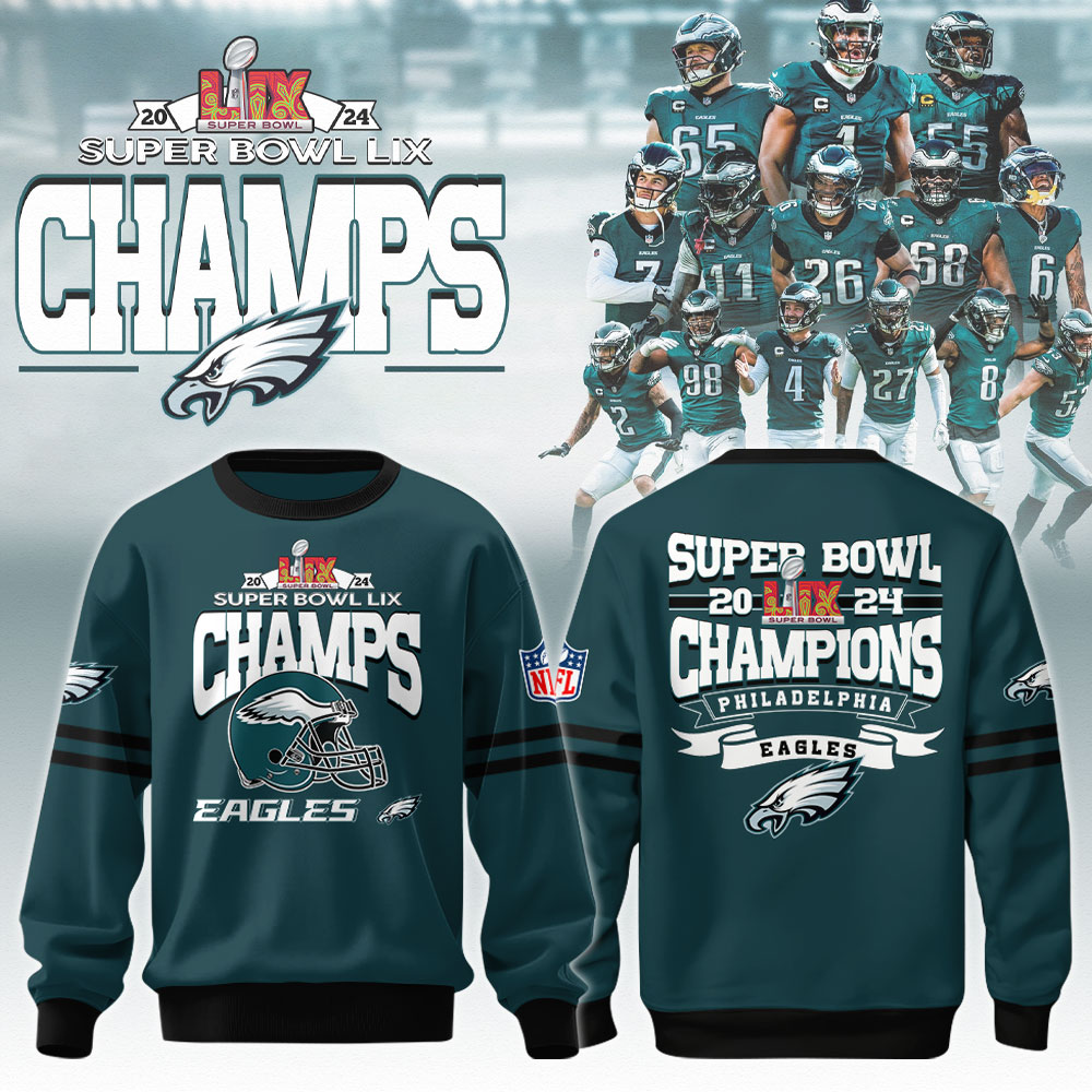 Philadelphia Eagles Super Bowl LIX Champions   Sweatshirt 2025