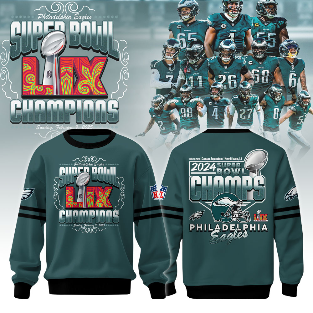 Philadelphia Eagles Super Bowl LIX Champions   Tshirt 2025