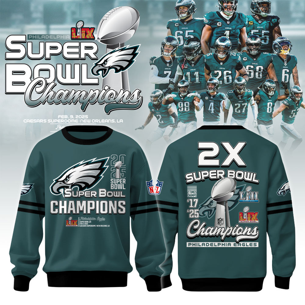 Philadelphia Eagles Super Bowl LIX Champions T-Shirt