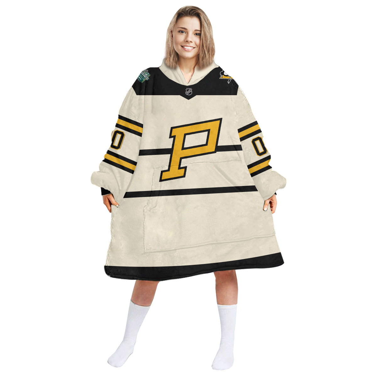 Pittsburgh Penguins Blanket Hoodie Hoodie Snuggie Hoodies 