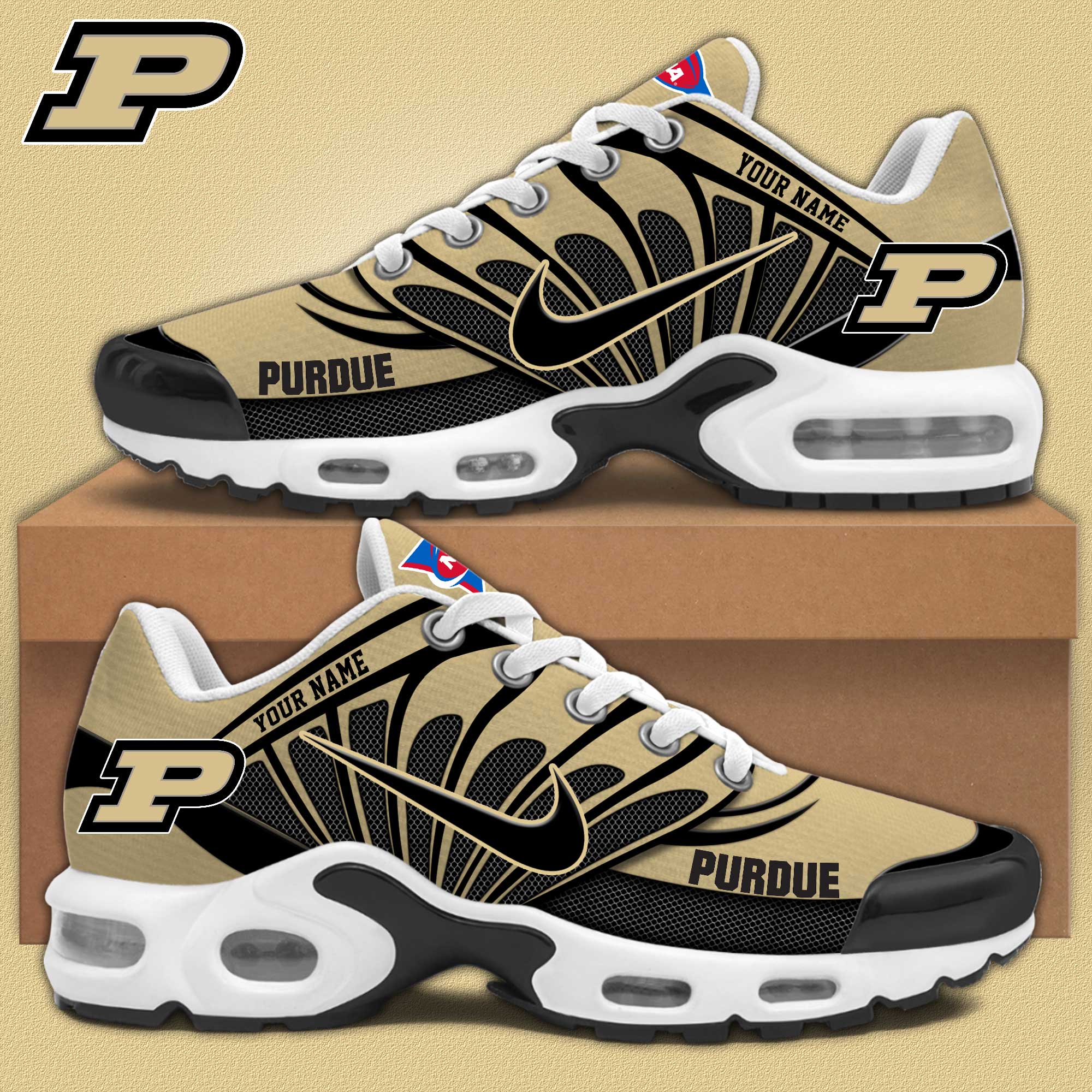 Purdue Boilermakers Personalized Shoes  