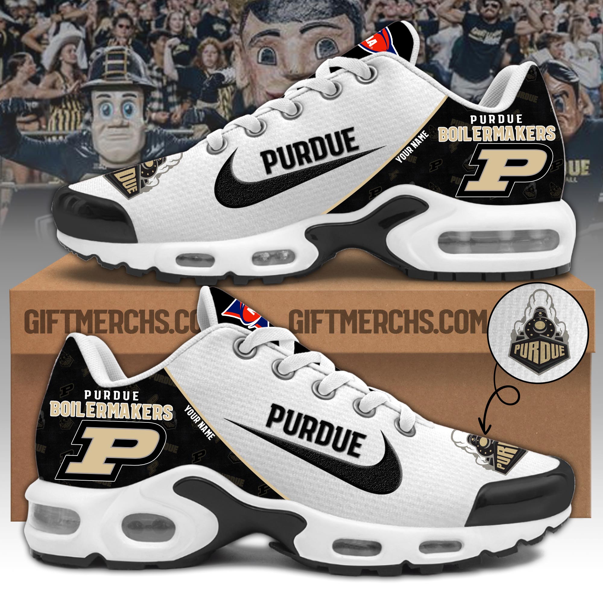 Purdue Boilermakers Script Hoodie 3D  Limited