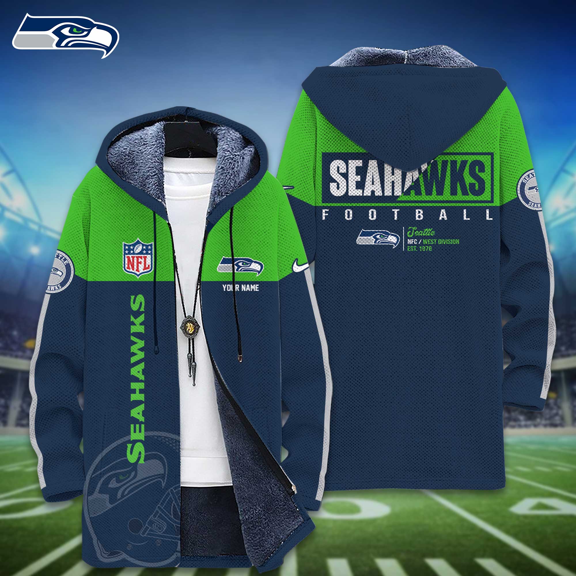 Seattle Seahawks Personalized Shoes  