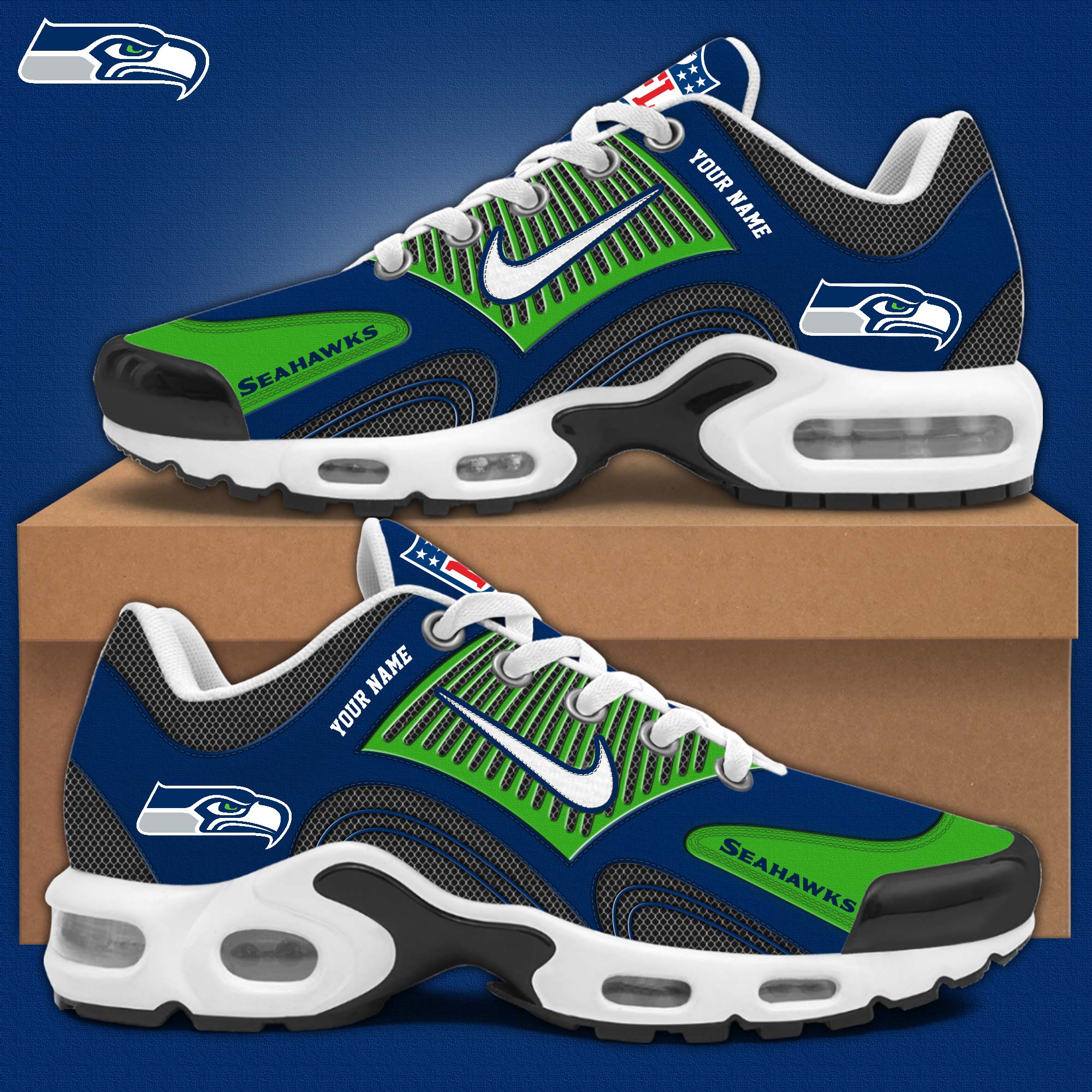 Seattle Seahawks Personalized Shoes  