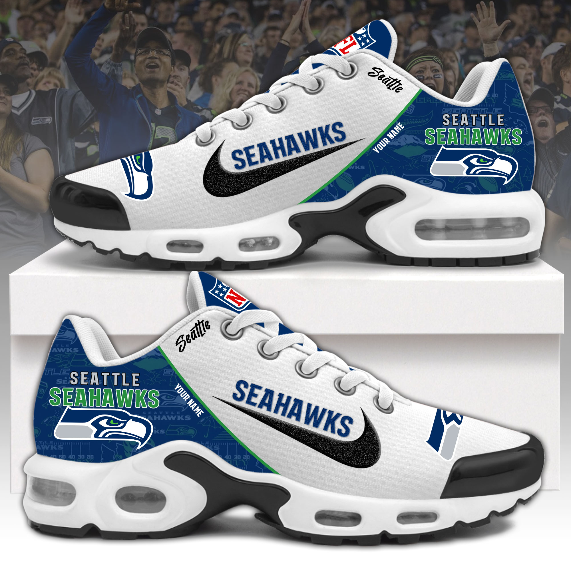 Seattle Seahawks Hoodie Camo  Salute to Service Club  