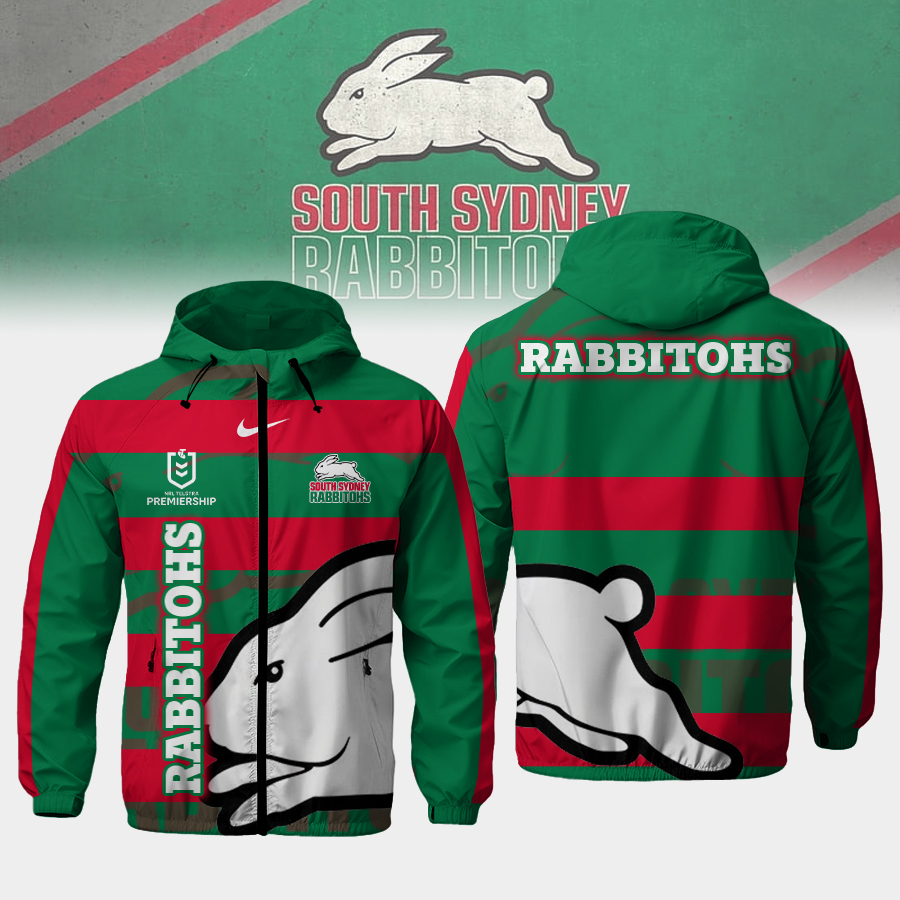 South Sydney Rabbitohs    Hooded Wind Jacket Fashions  s