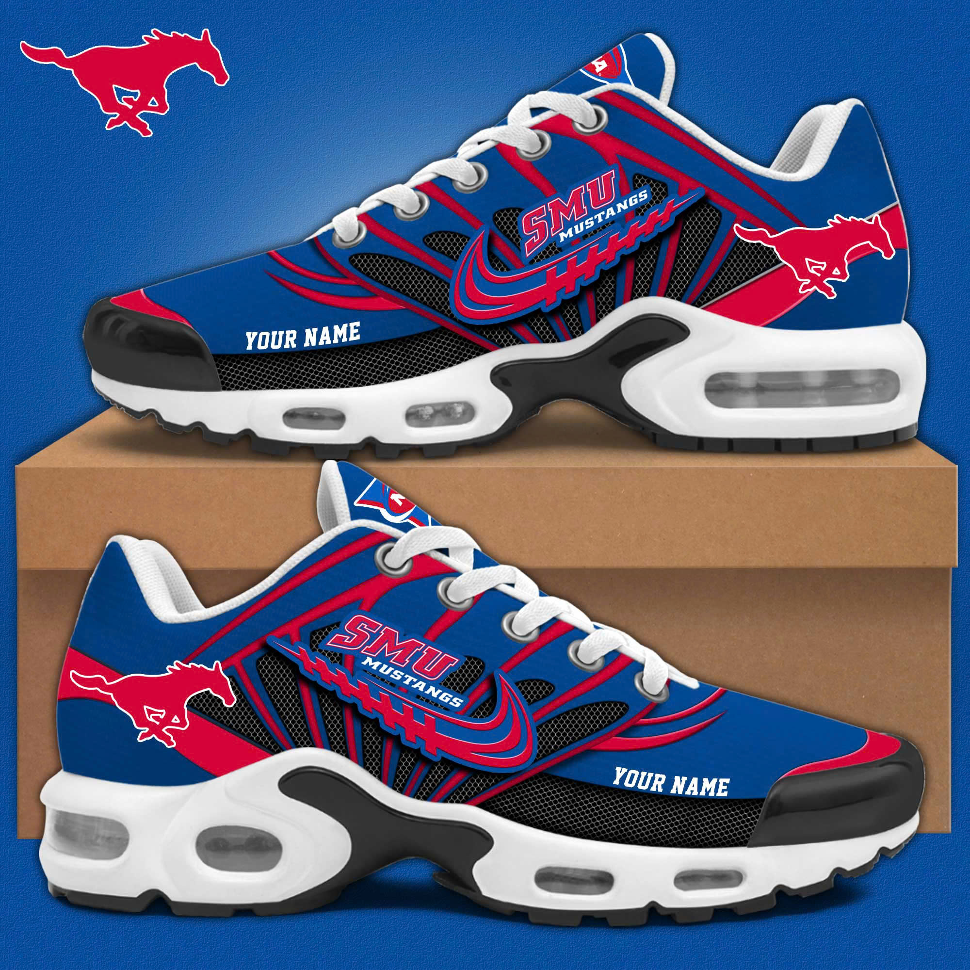 Southern Methodist Personalized Shoes  