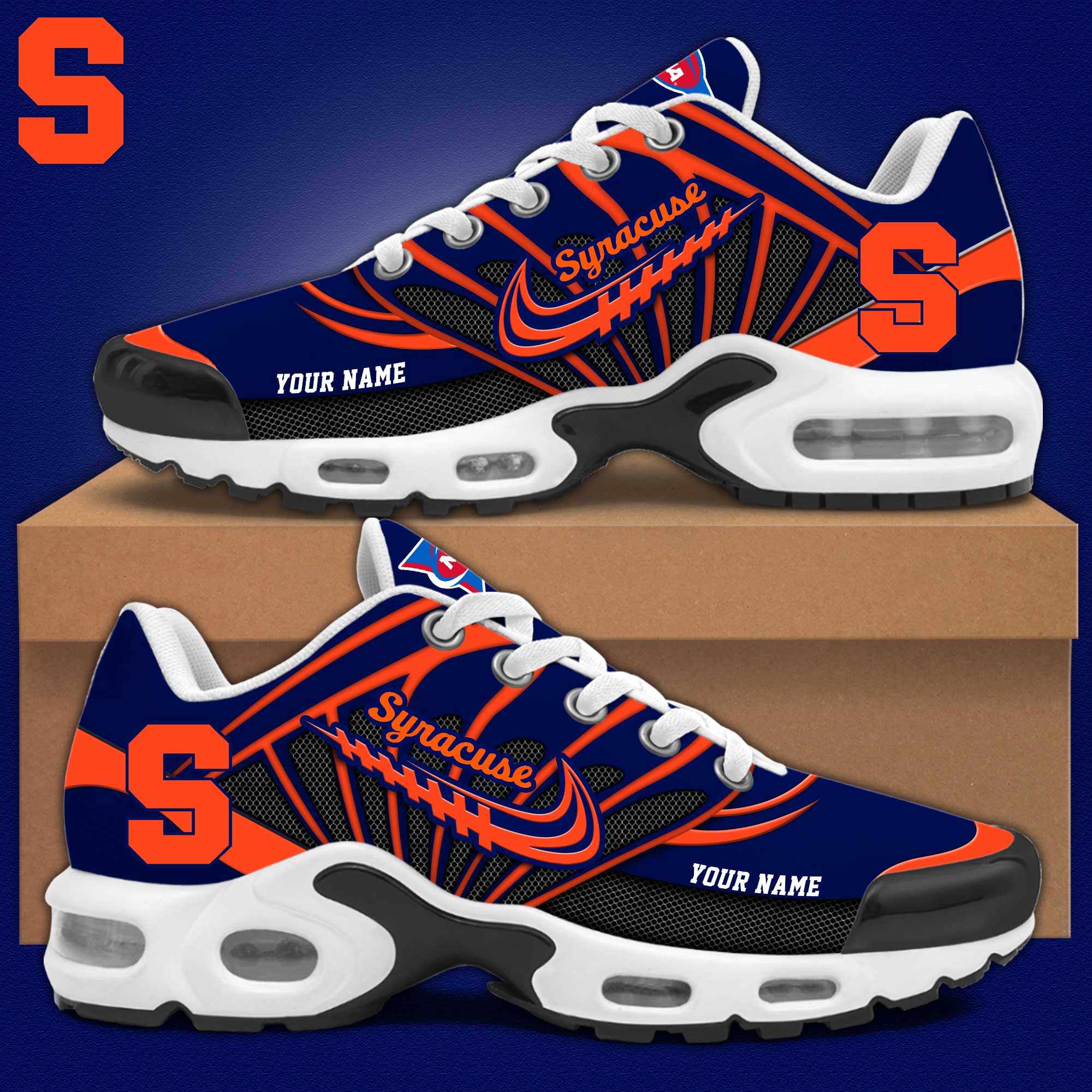 Syracuse Football Personalized Max Soul Shoes