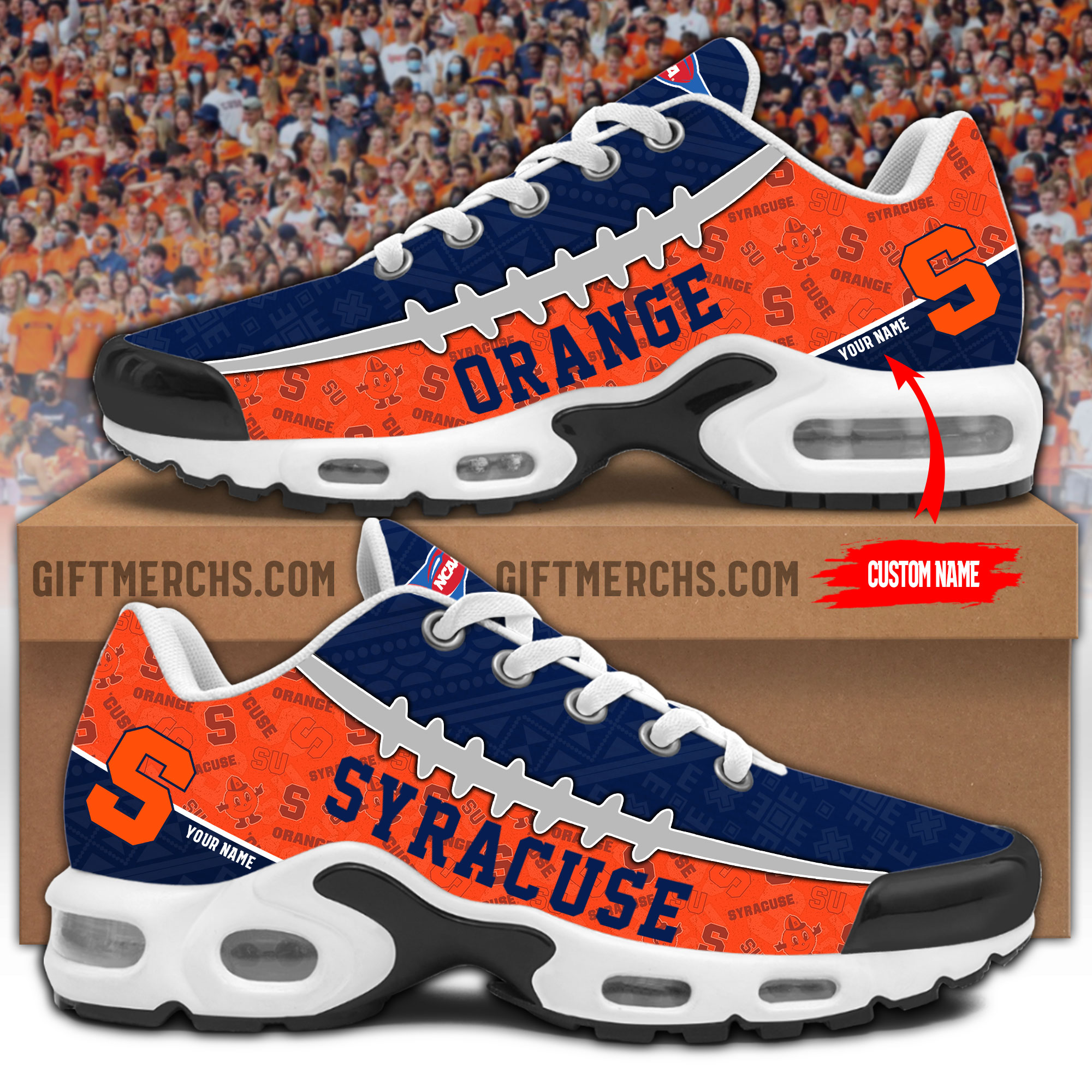 Syracuse Orange Personalized Shoes  