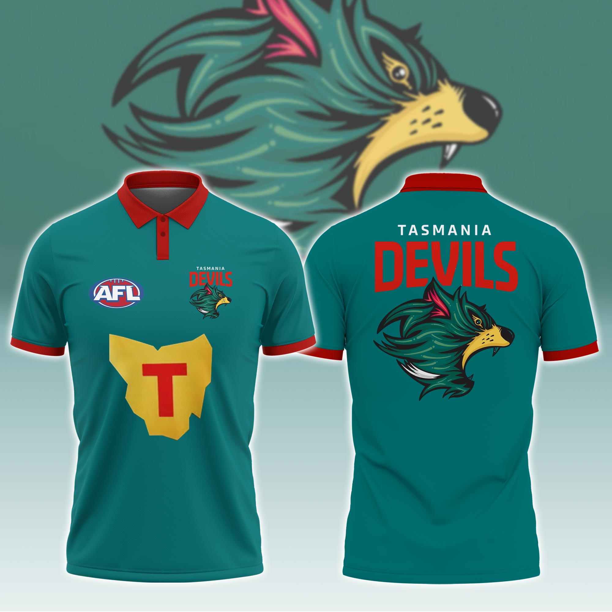 Tasmania Devils  AFL 2D Down Jacket  