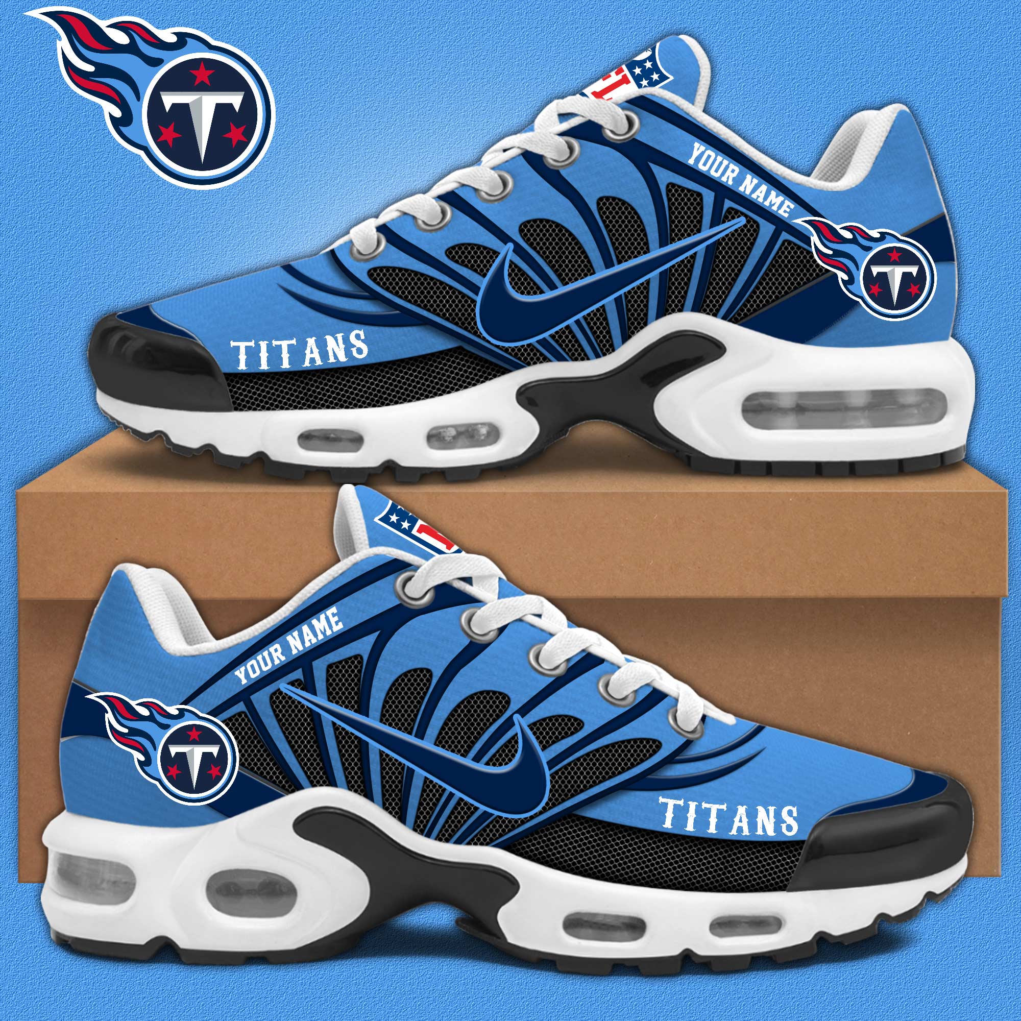 Tennessee Titans Personalized Shoes  