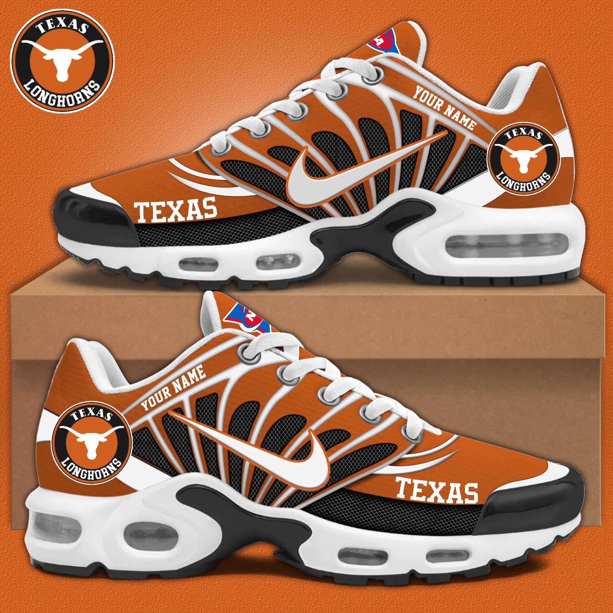Texas Longhorns Personalized Shoes  